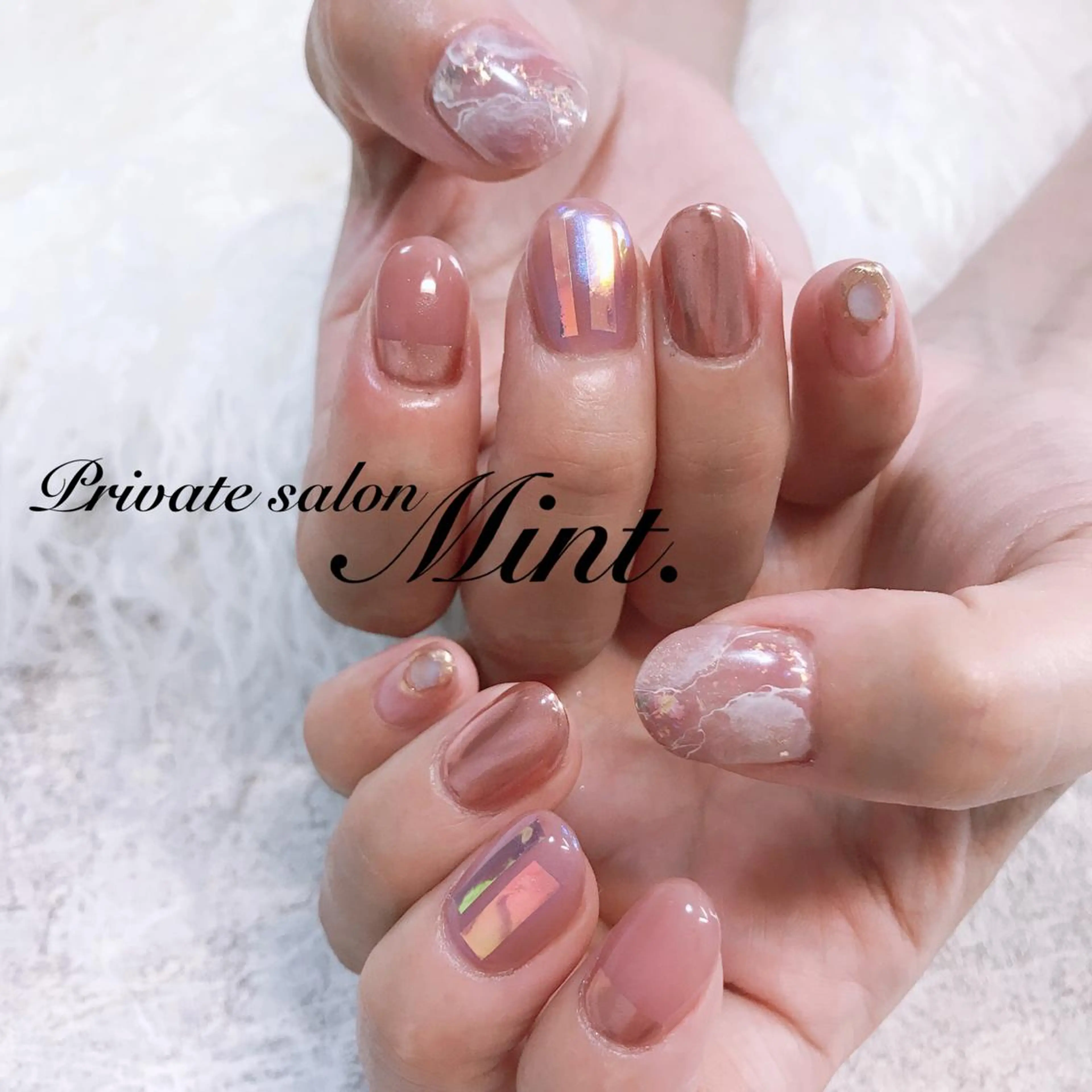 ショート ネイル ジェルネイル ハンドネイル Mint. nailのネイルデザイン
