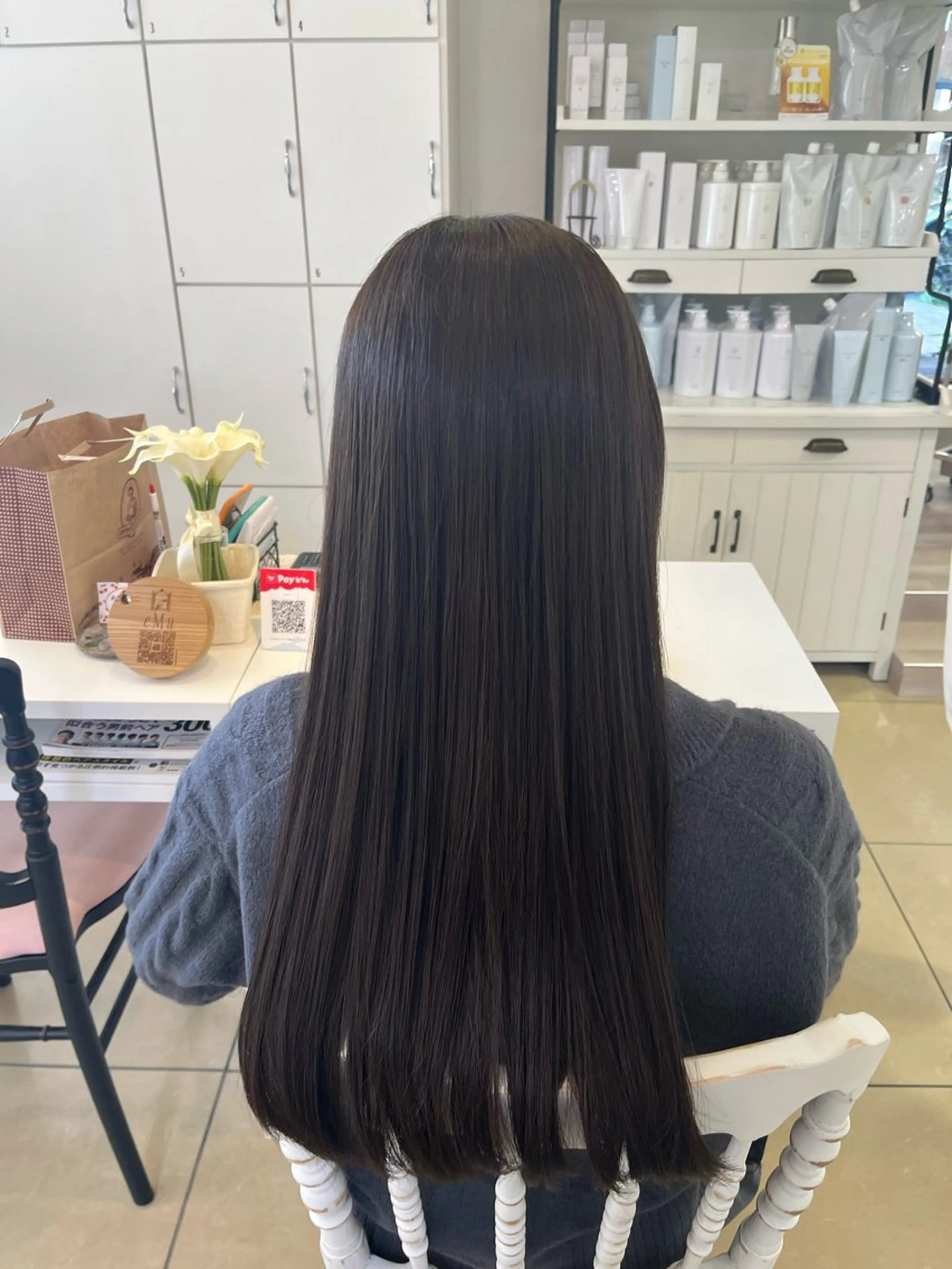 ロング カラー アッシュ アッシュブラウン ブラウンカラー 透明感カラー ヘアカラー emu天文館店所属・emu🤍𐙚 Miyuのヘアスタイル