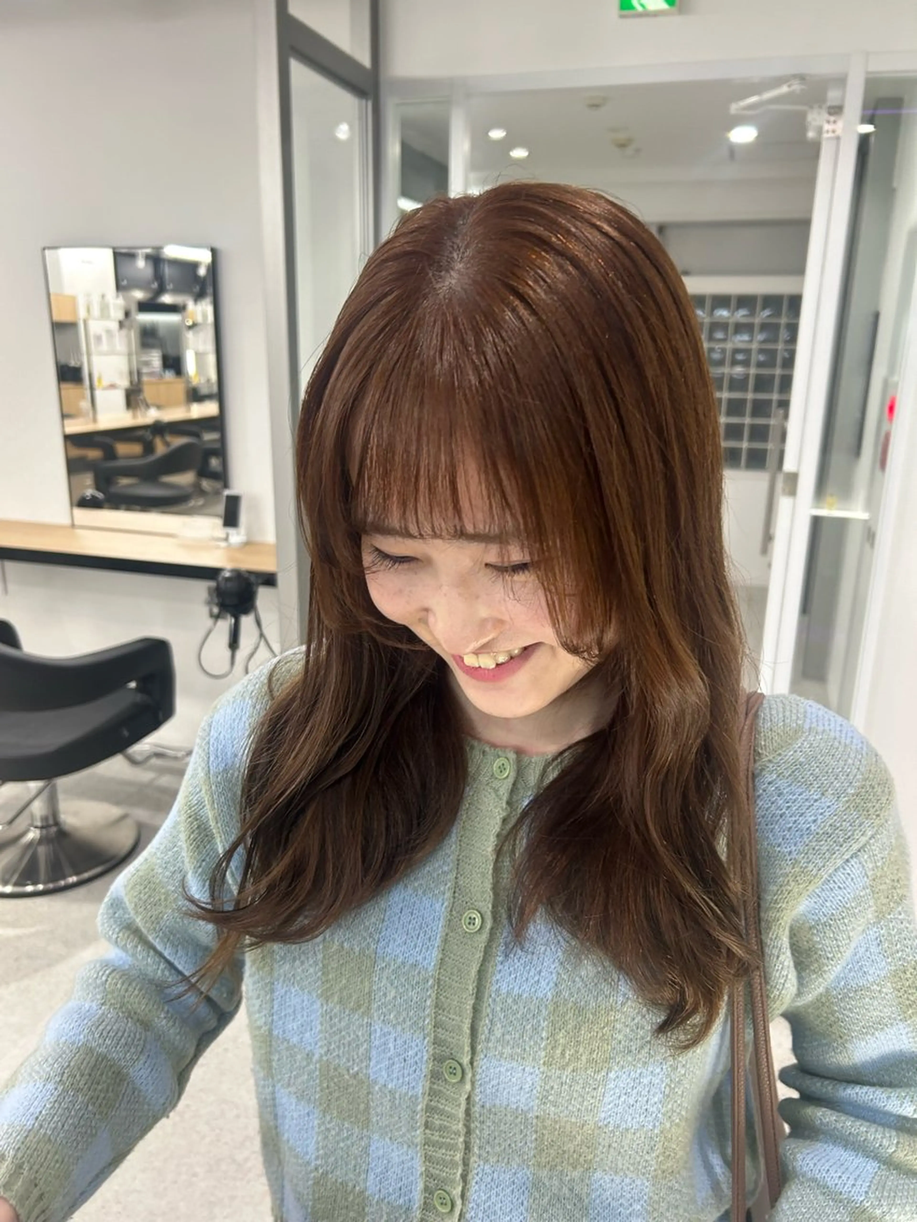 ミディアム カラー 愛結 暖色カラー🎀🩰のヘアスタイル