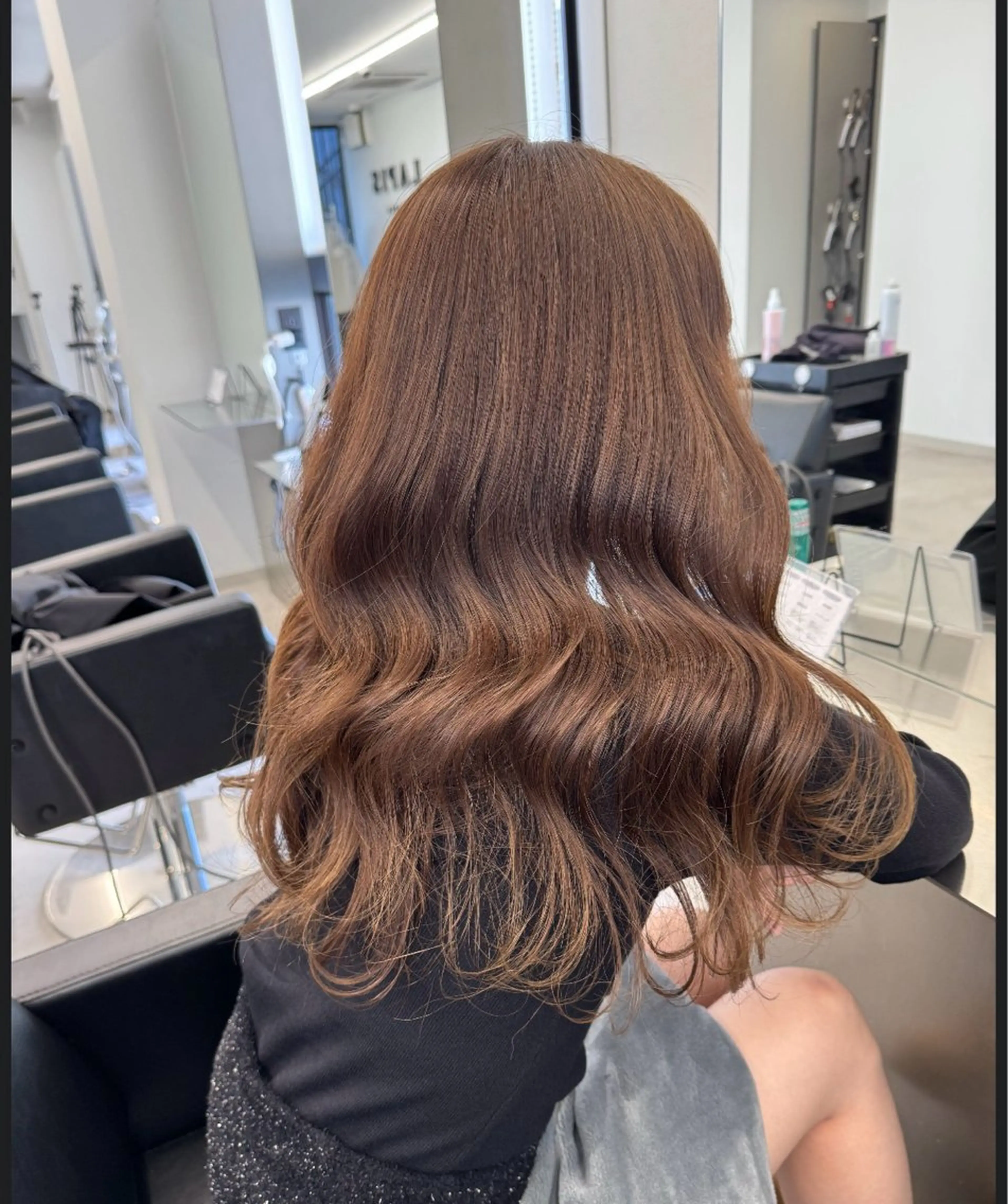 ロング カラー ブリーチ ブラウンカラー ココアブラウン ダブルカラー ブリーチなしカラー ヘアカラー トリートメント ハイトーン/エクステ /韓国ヘアKENTAのヘアスタイル