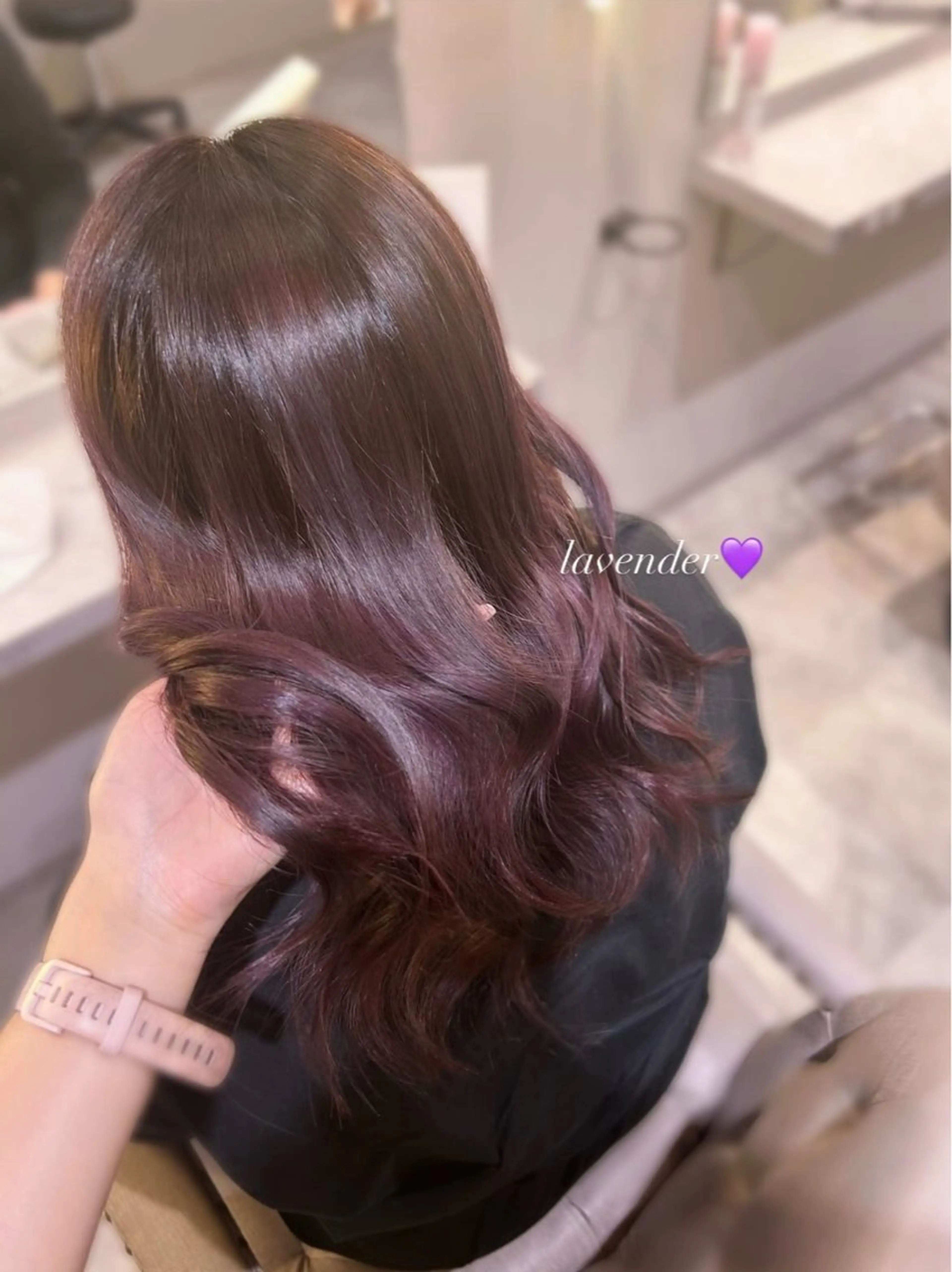 セミロング カラー ヘアカラー トリートメント 🤍ふんわりアイドル カラー🎀Rio🪽のヘアスタイル