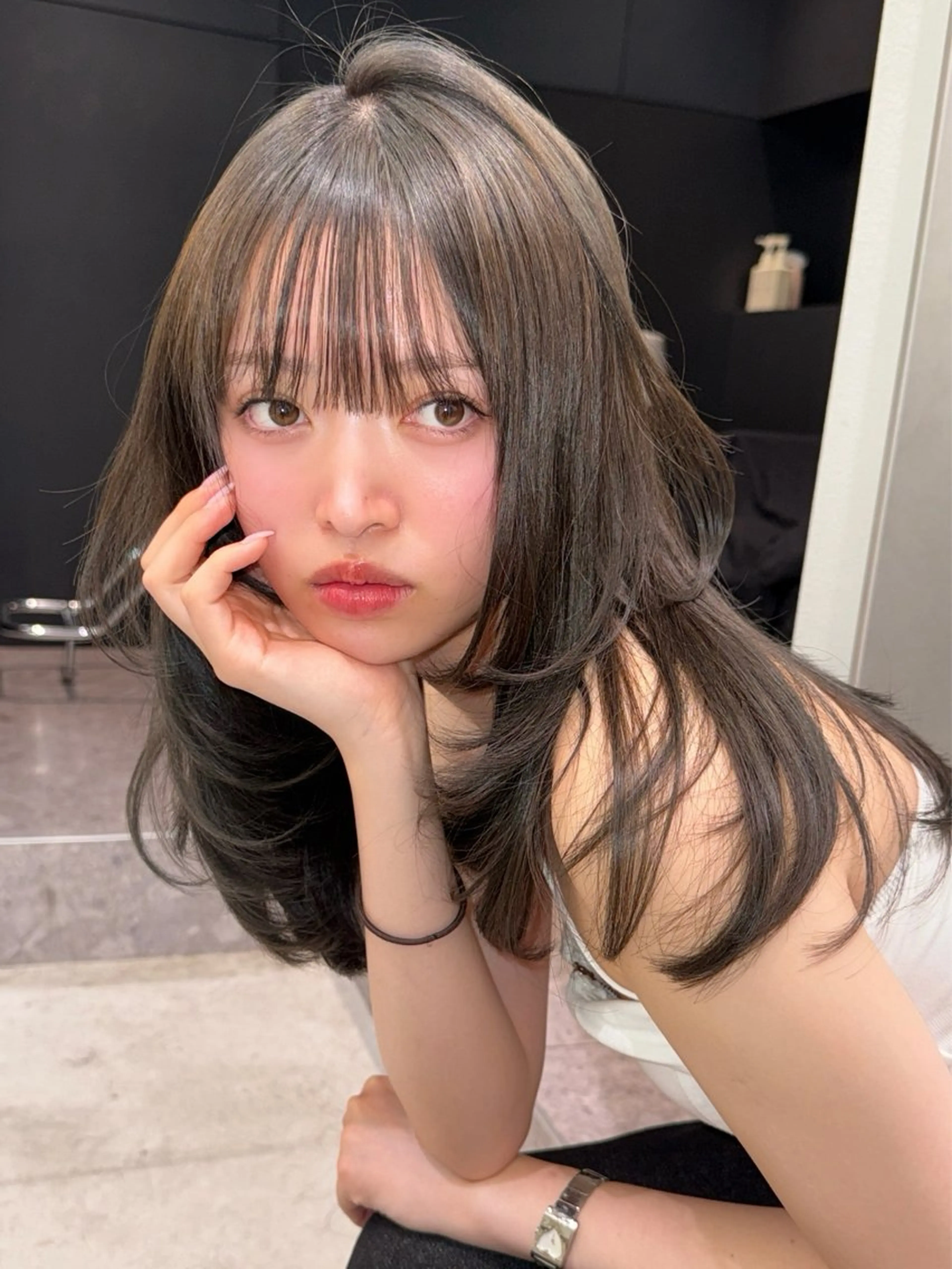 縮毛矯正（リタッチ）の写真