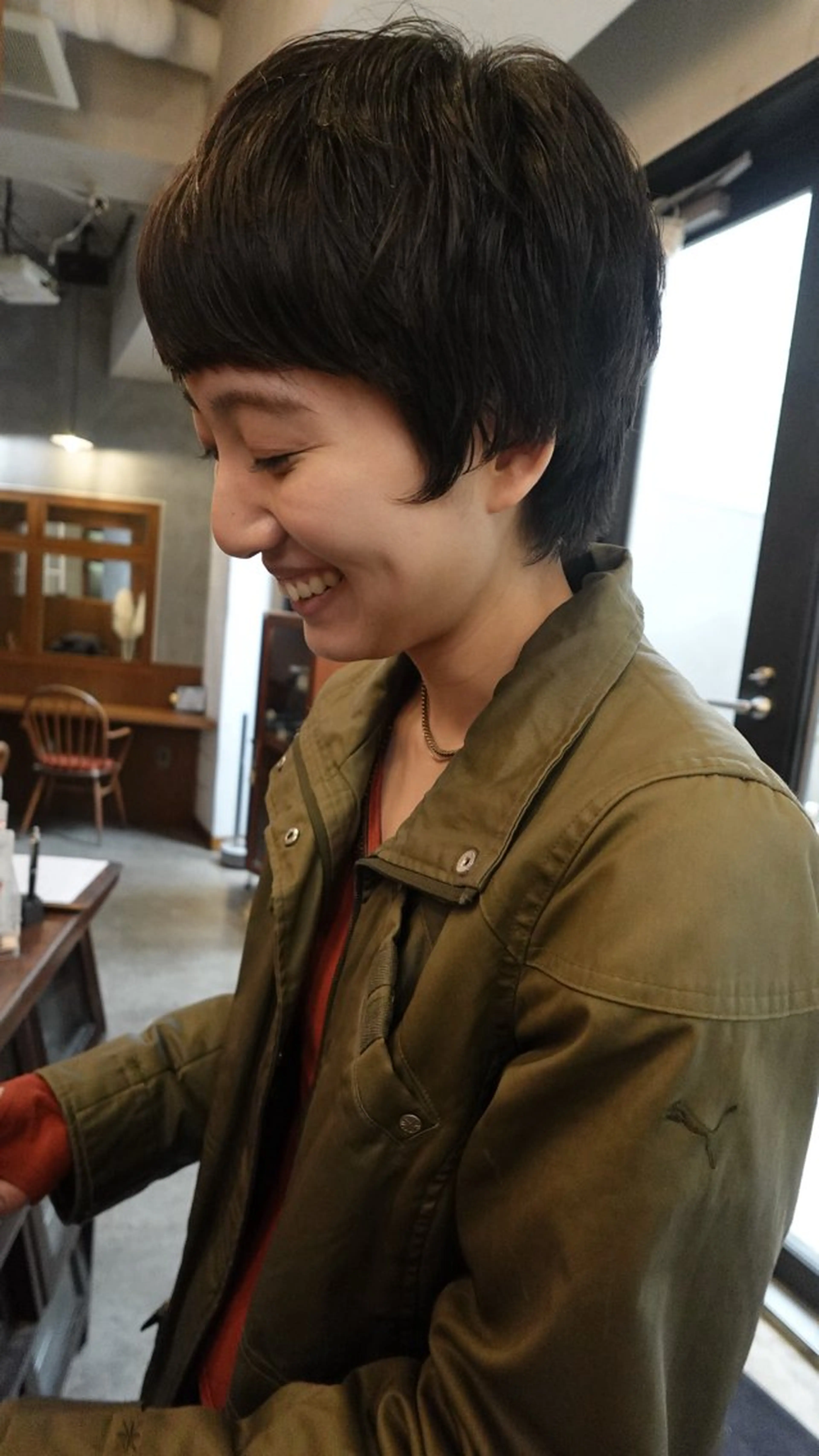 ショート カット パーマ トリートメント 🍁ロングパーマ.ニ ュアンス🍁陸来のヘアスタイル