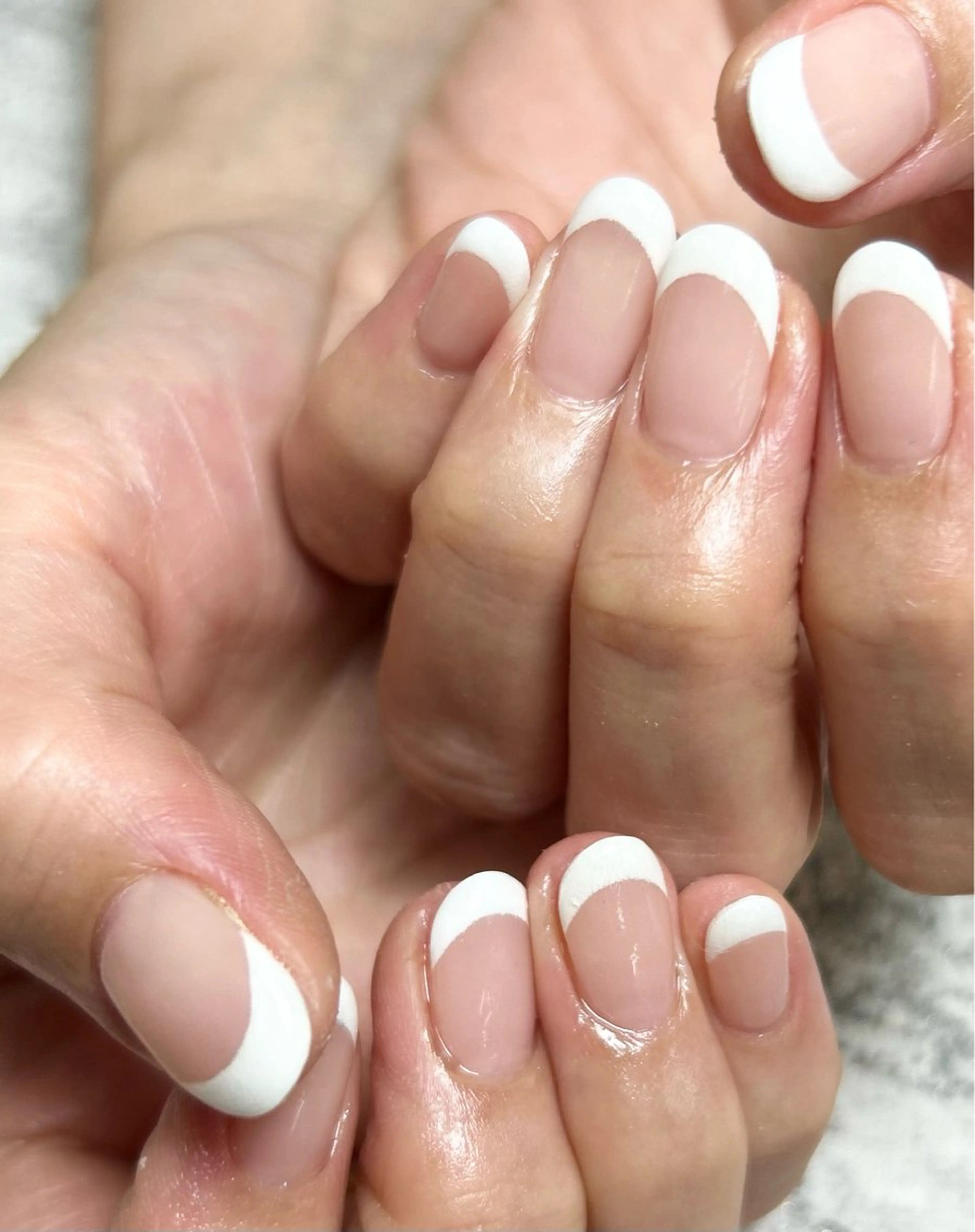 パラジェルはプラス1000円フォルムツヤツヤ！ジェルフレンチ！！6000の写真