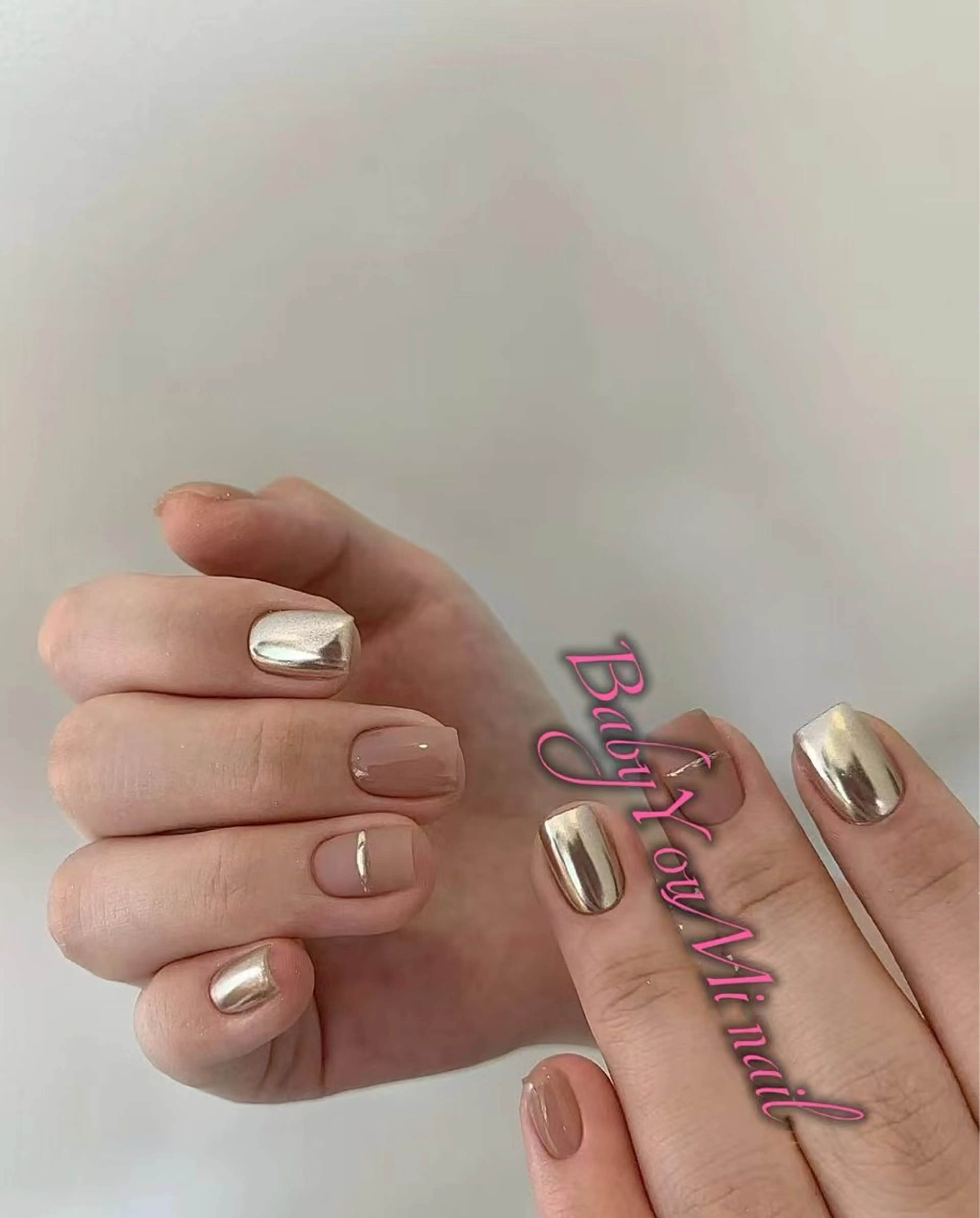 ネイル オーロラネイル 成人式 フットネイル フレンチネイル ジェルネイル ハンドネイル BabyYouMi nailのネイルデザイン