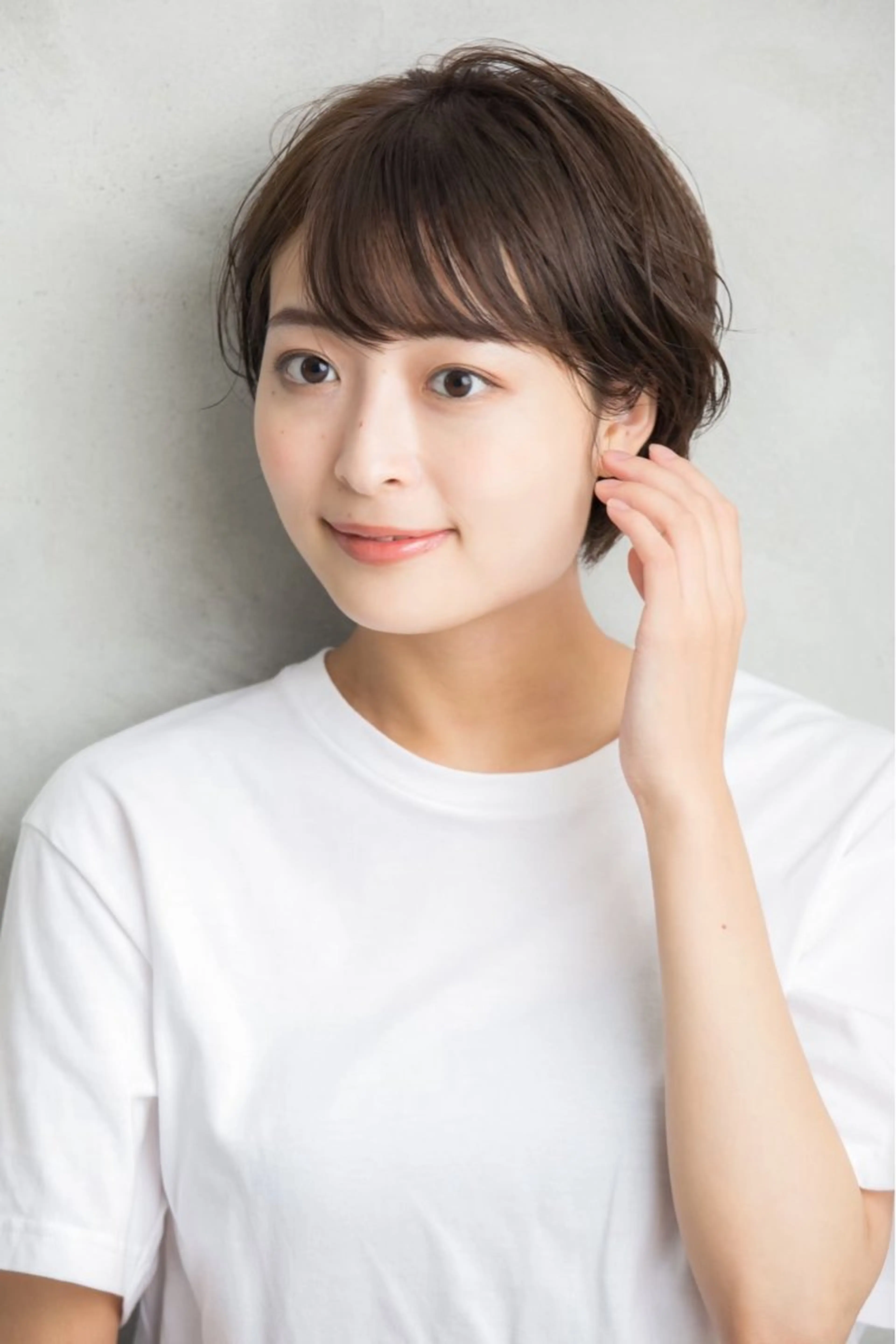 ショート カラー 透明感カラー ショートヘア 巻けるケア縮毛矯正✨ ケアカラー✨山下のヘアスタイル