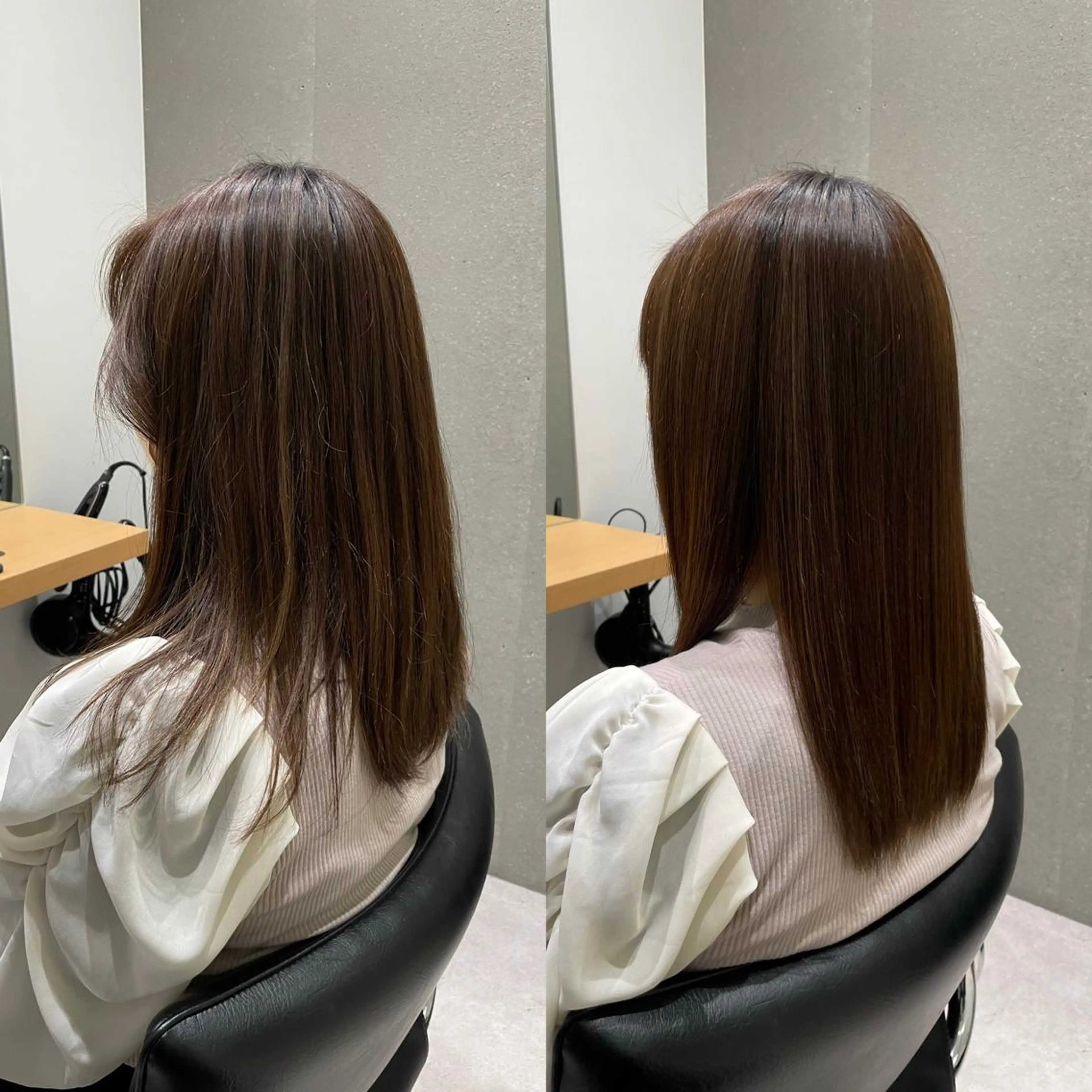 セミロング 髪質改善 トリートメント 酸熱トリートメント 髪質改善ヘアケア 艶髪特化/上田のヘアスタイル