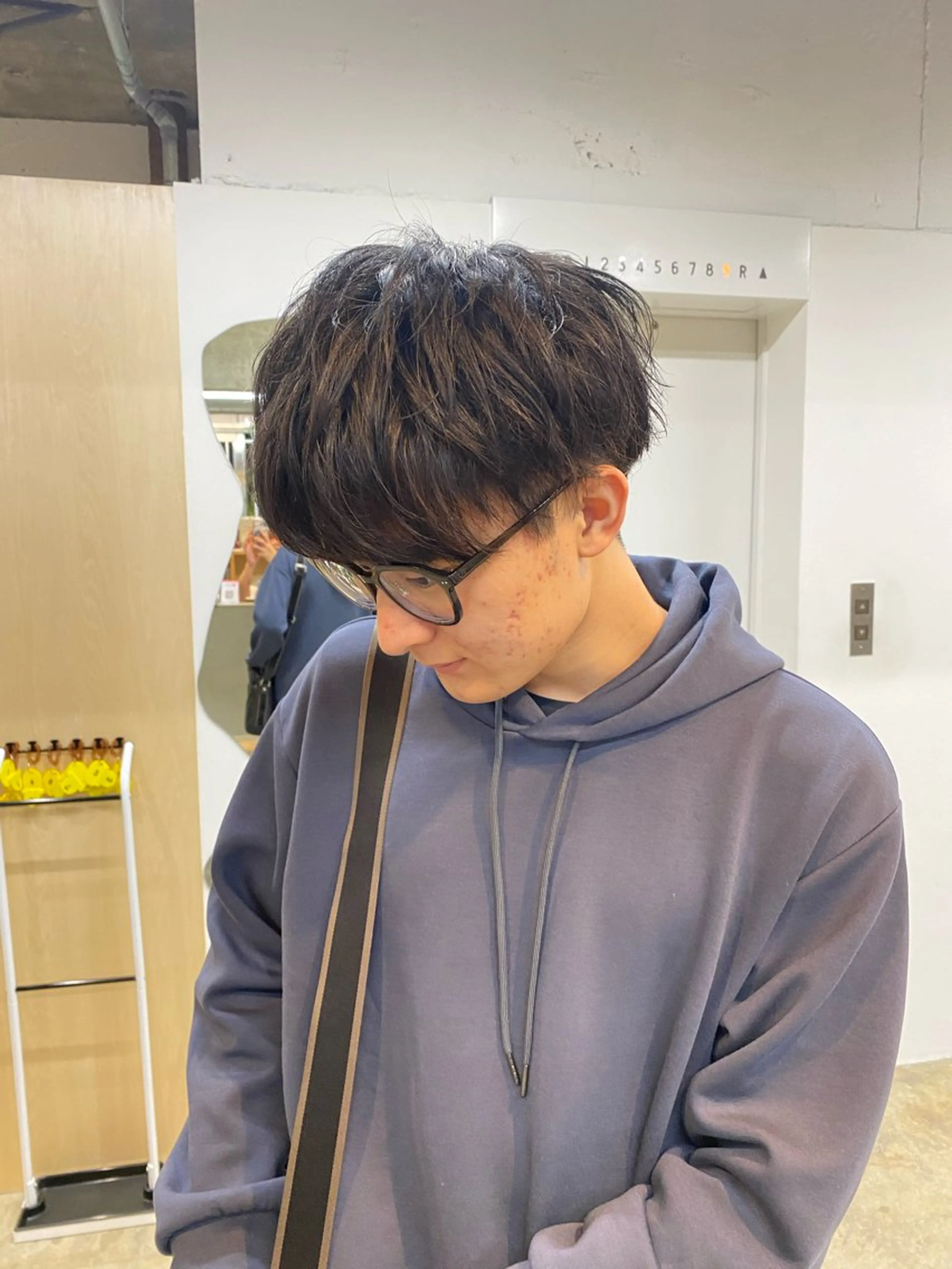 メンズ マッシュ シミズ アスカのヘアスタイル