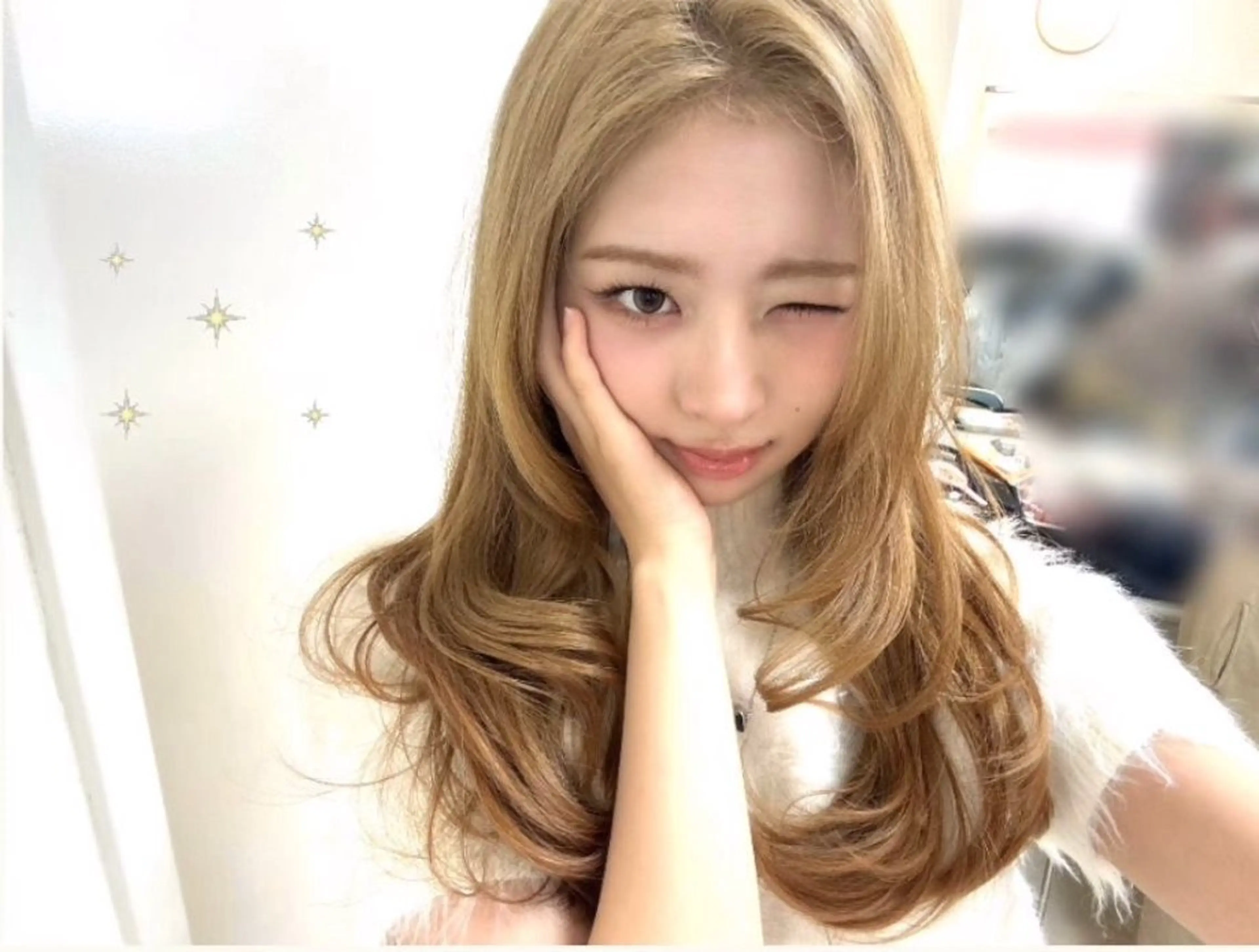 カラー ヘアカラー ハッシュレイヤー/ ベージュ/senaのヘアスタイル