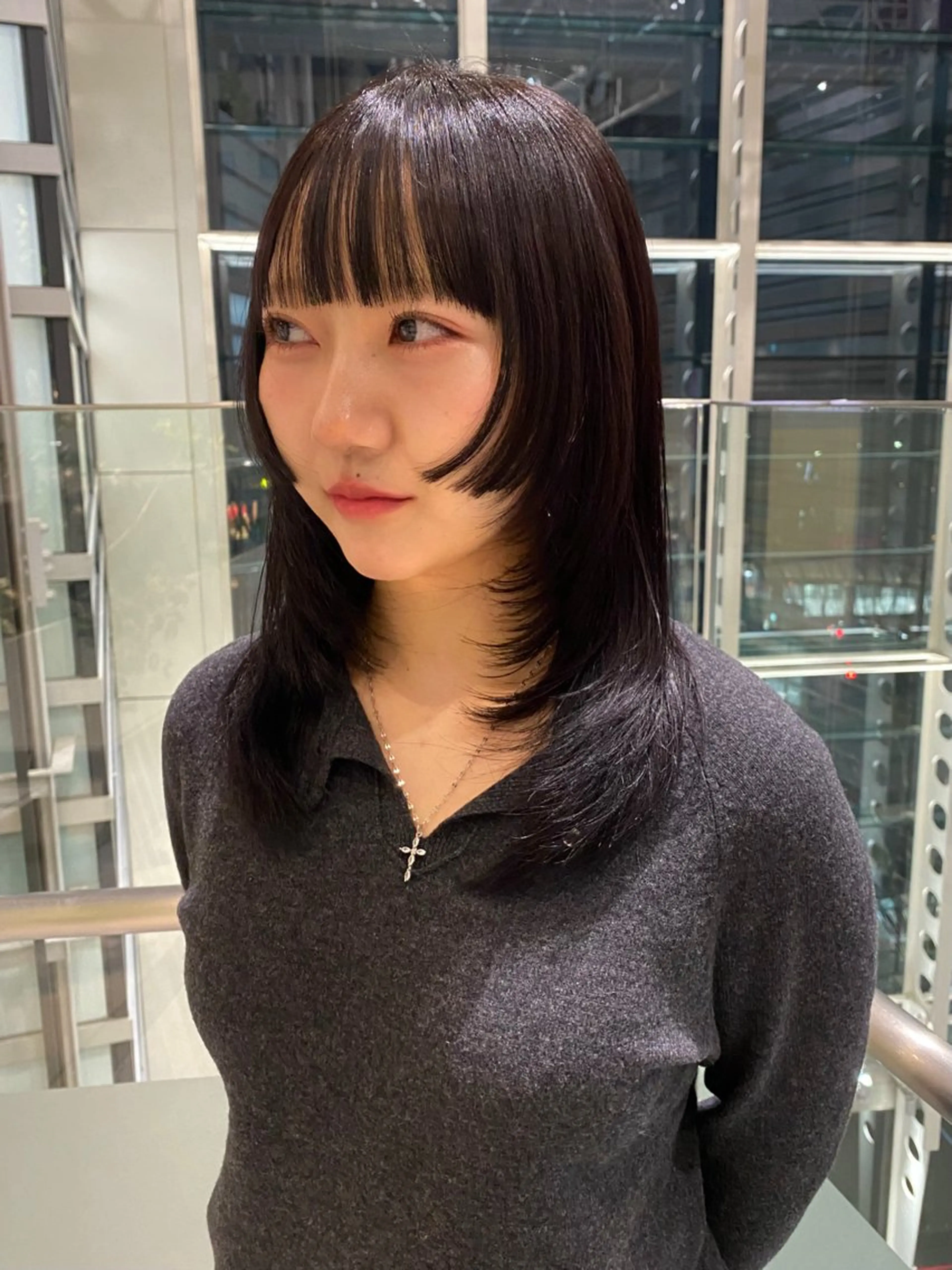 ミディアム カラー カット ヘアカラー トリートメント mai / linoah˚✧のヘアスタイル