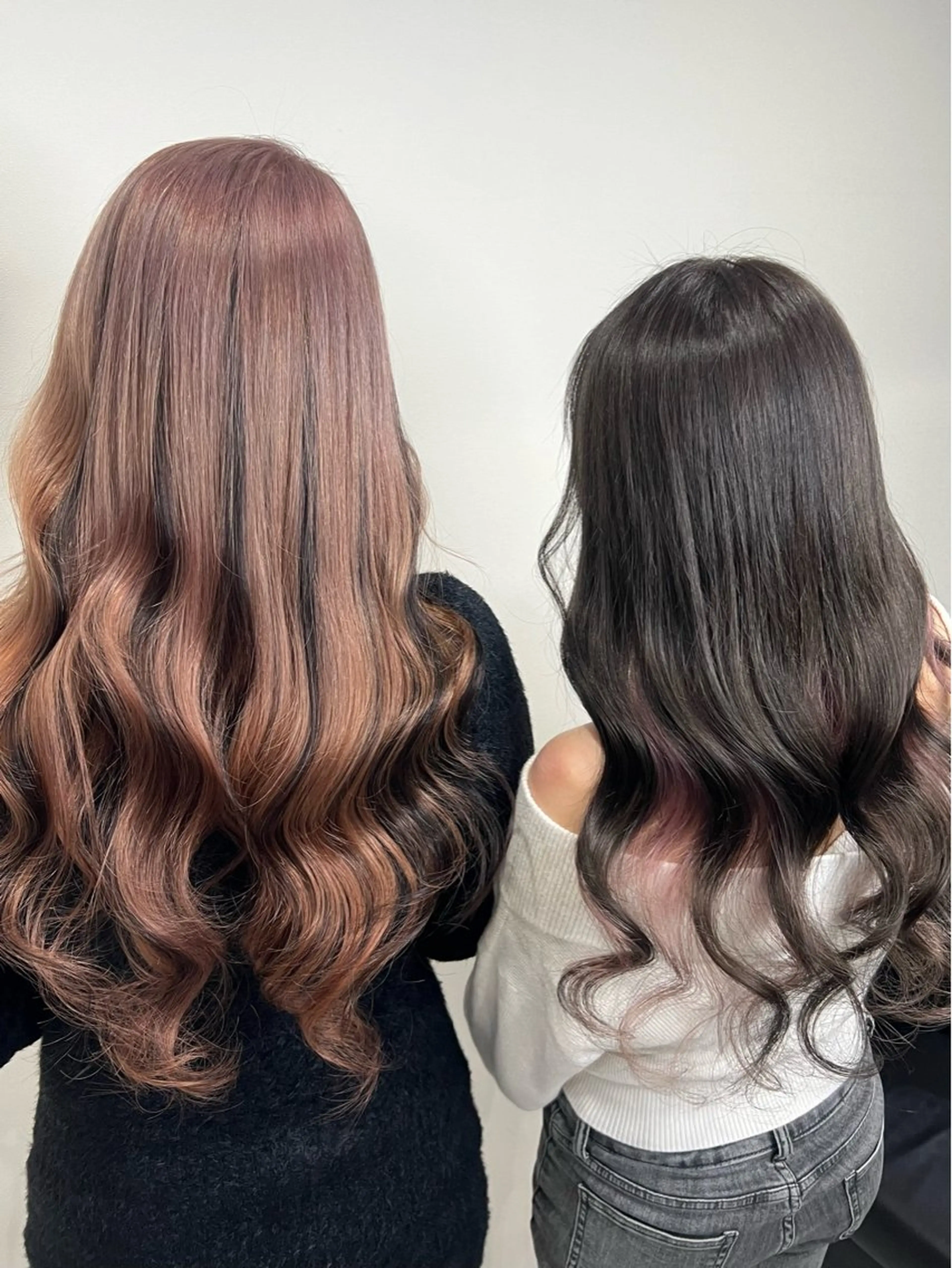 ロング カラー プルエクステ ベージュカラー ブリーチ ケアブリーチ ピンクカラー カット ヘアカラー トリートメント エクステ YUDU🍊 germe/ジェルムのヘアスタイル