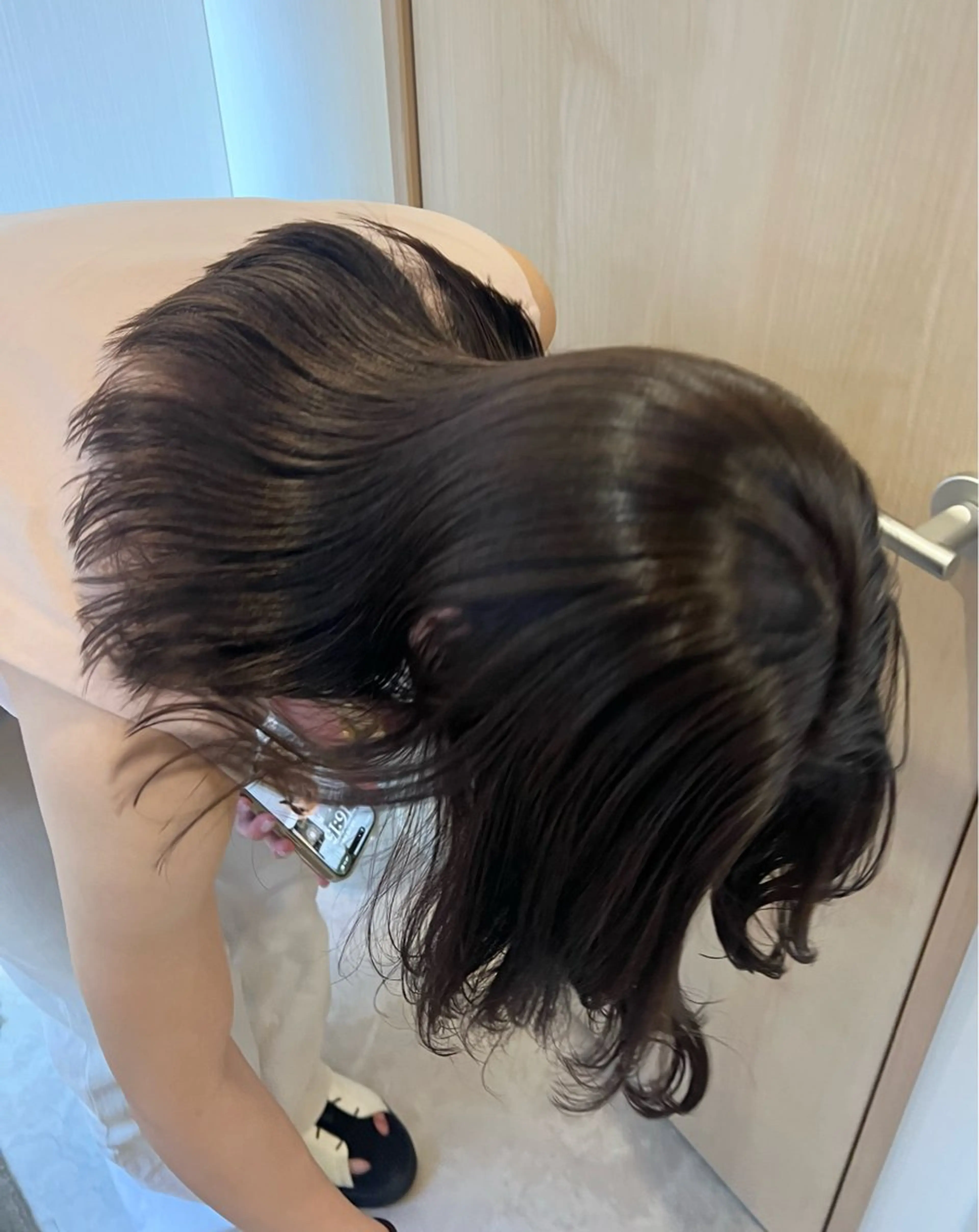 セミロング カラー カット ヘアカラー 縮毛矯正 トリートメント トレンドと似合わせ/ マンツーマン/西上楓のヘアスタイル