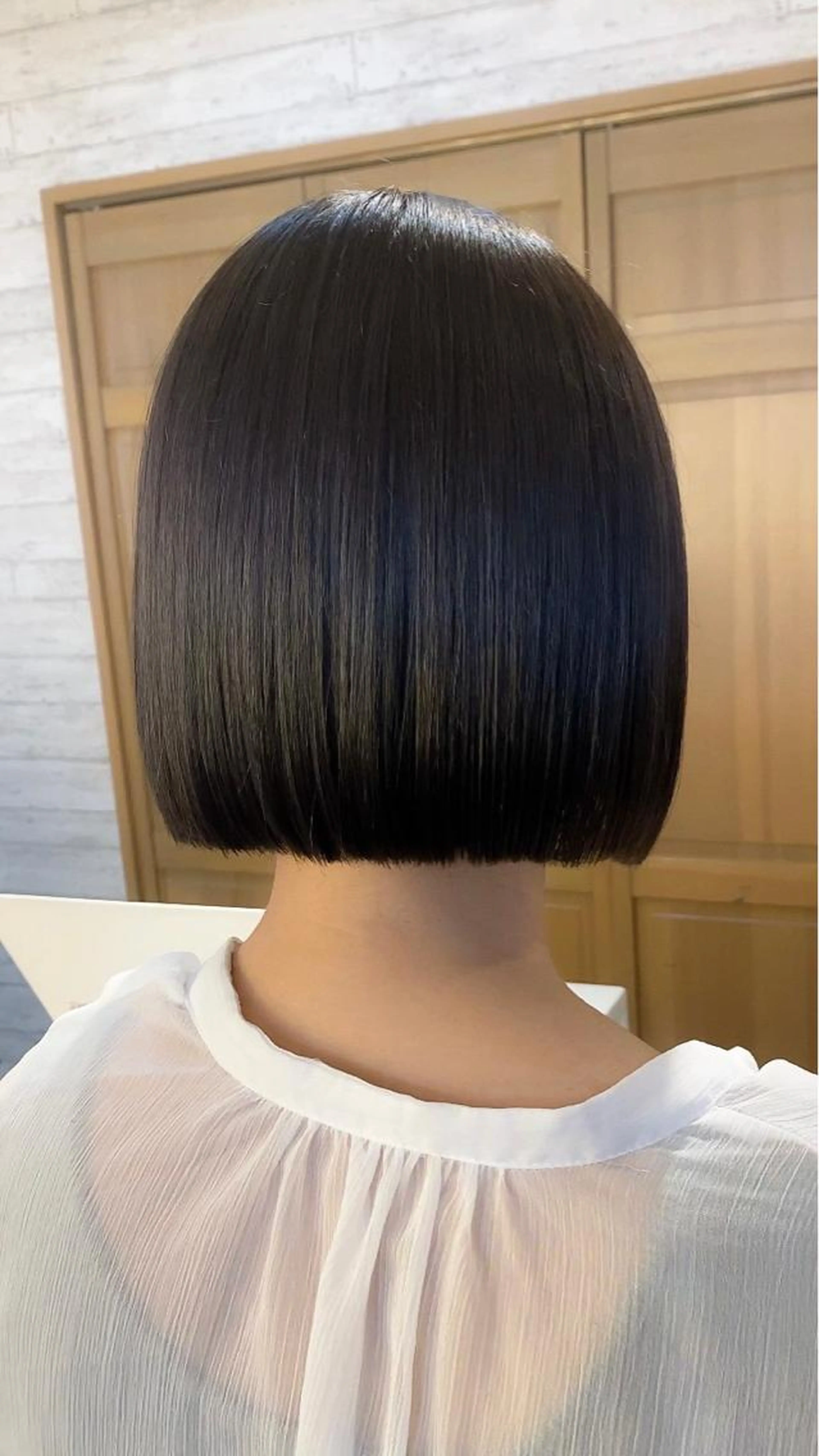 【韓国風ワンカラー🇰🇷🩶】ブリーチ無しワンカラー+systemトリートメントの写真