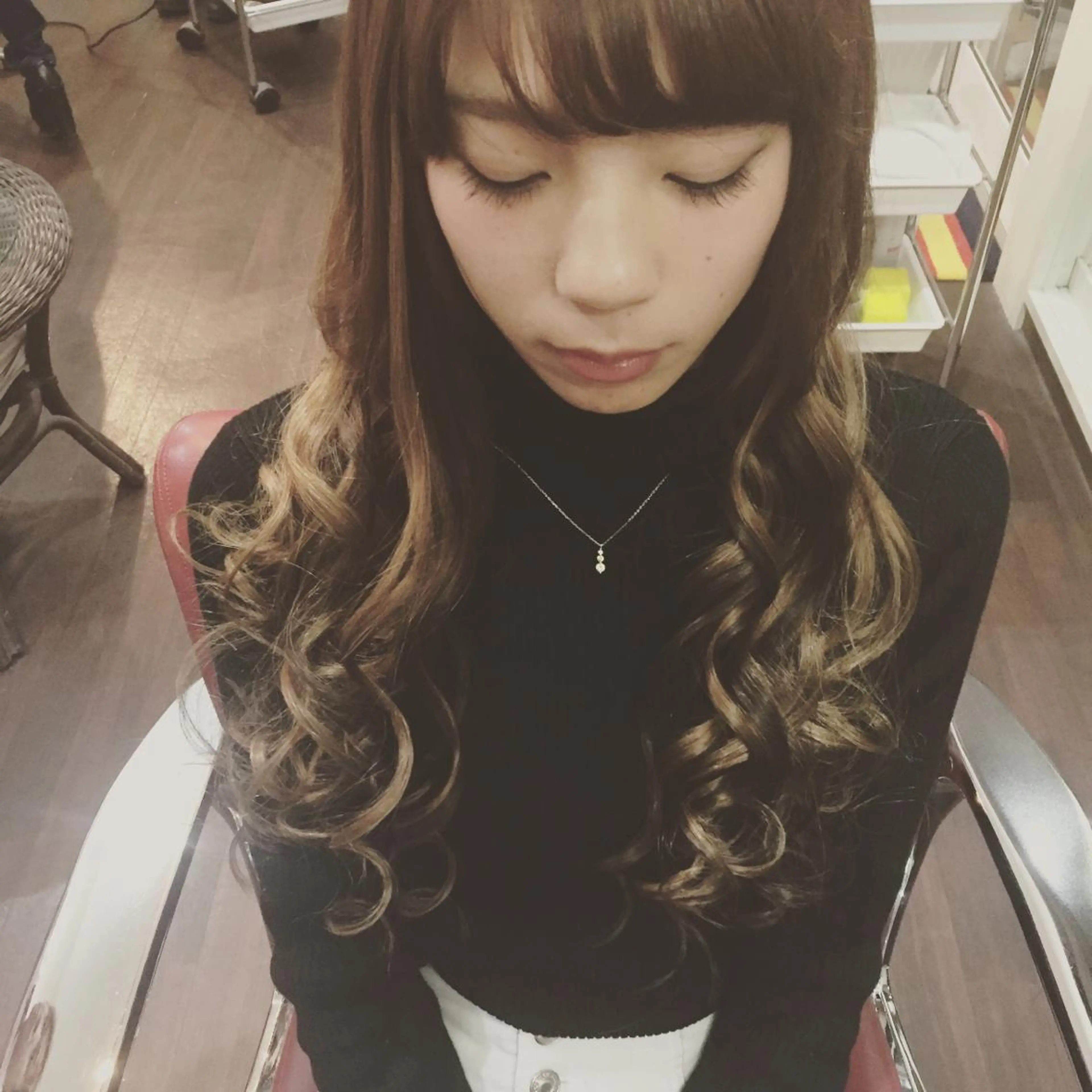 ミディアム セミロング ロング プルエクステ エクステ Wakita Masakiのヘアスタイル