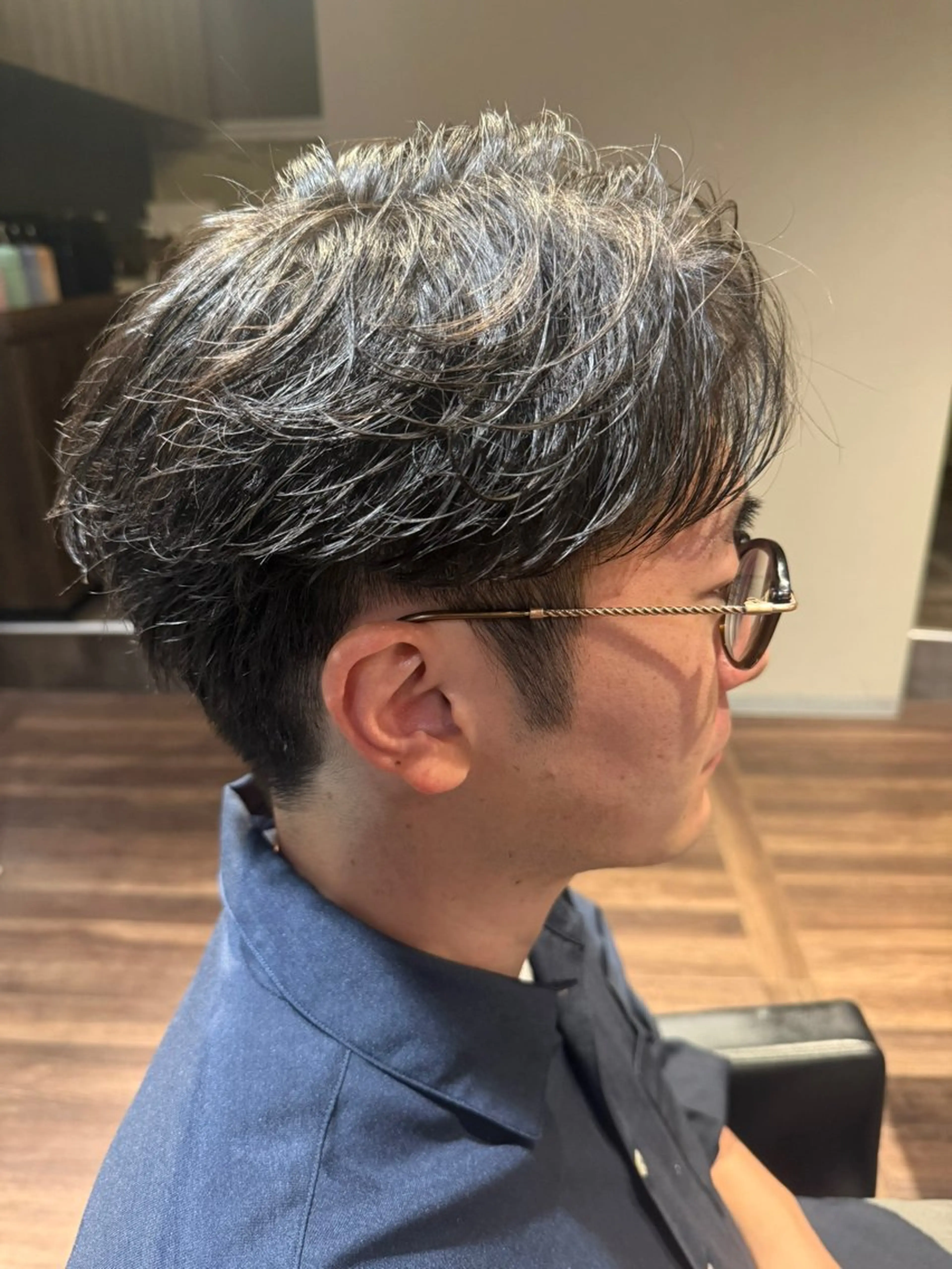 ショート パーマ メンズ フェザーパーマ メンズパーマ ショートヘア カット パーマ メンズ/佐藤 恒輝のヘアスタイル