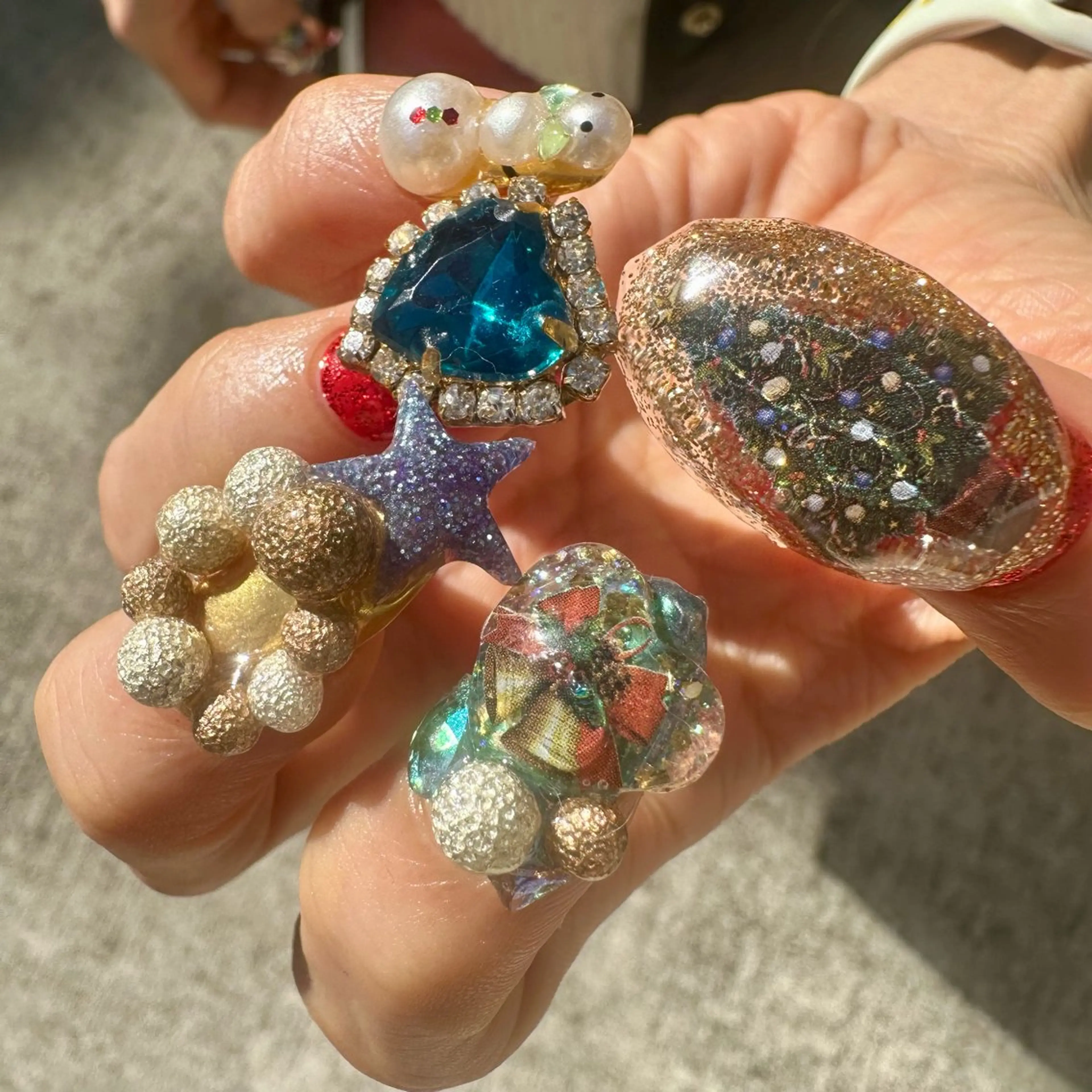 ネイル ラメ(グリッター) 冬ネイル クリスマス その他(ネイル) jamspark ✨のネイルデザイン