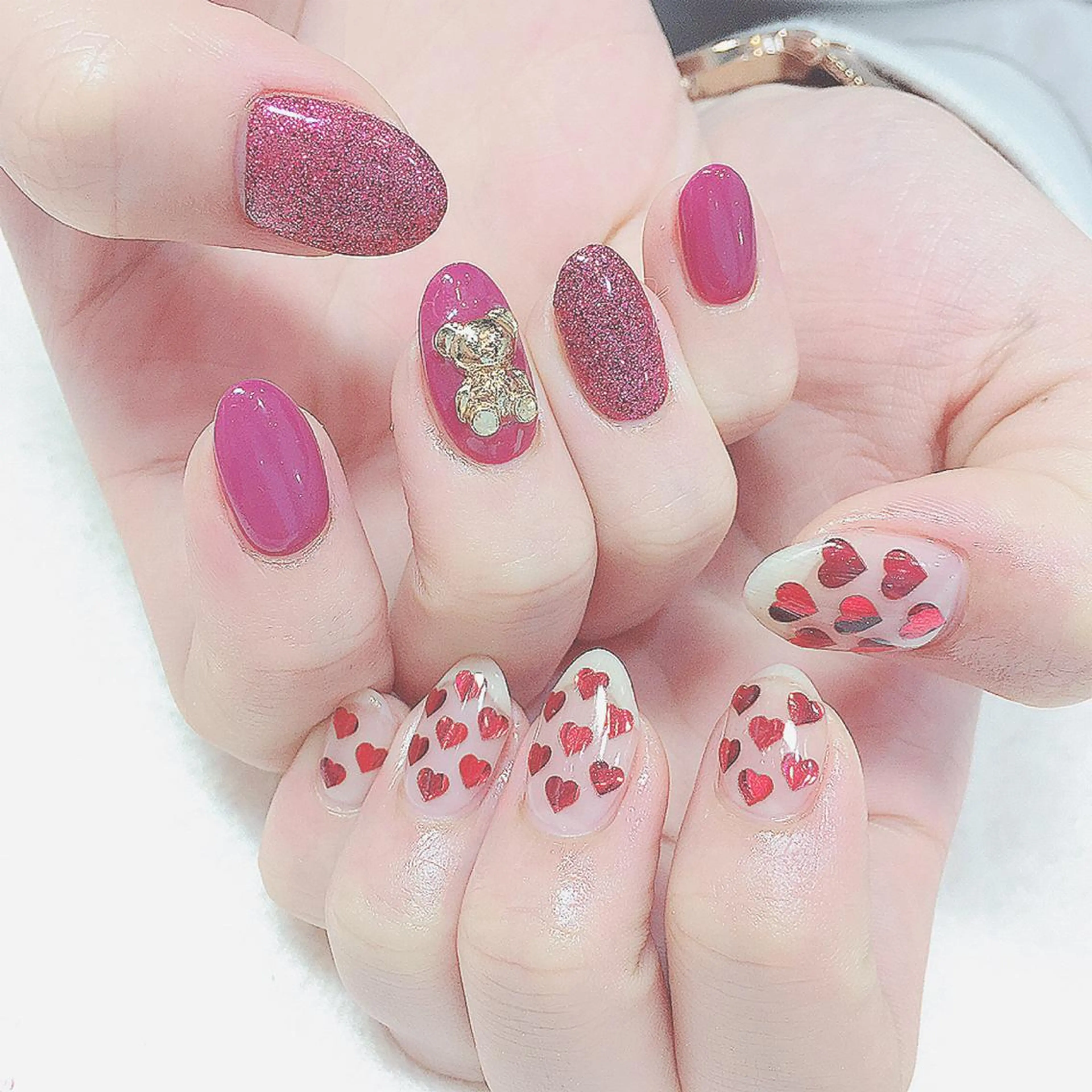 カラー パーマ ヘアアレンジ メンズ キッズ ネイル マツエク・マツパ feey ⁑erinaのネイルデザイン