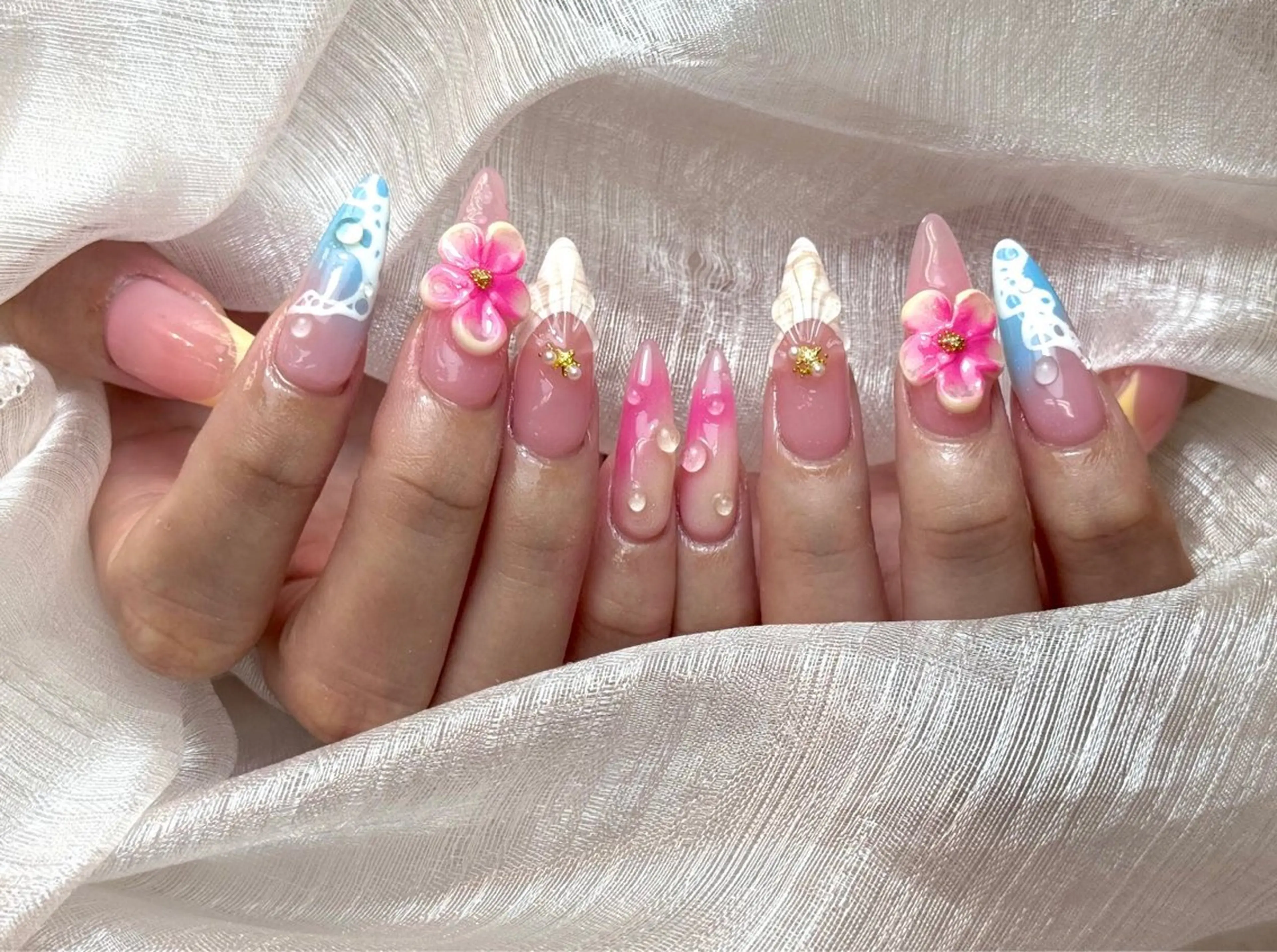 ネイル アートネイル フレンチネイル ジェルネイル ニュアンスネイル オフィスネイル ハンドネイル Jenn Nail Shinokuboのネイルデザイン
