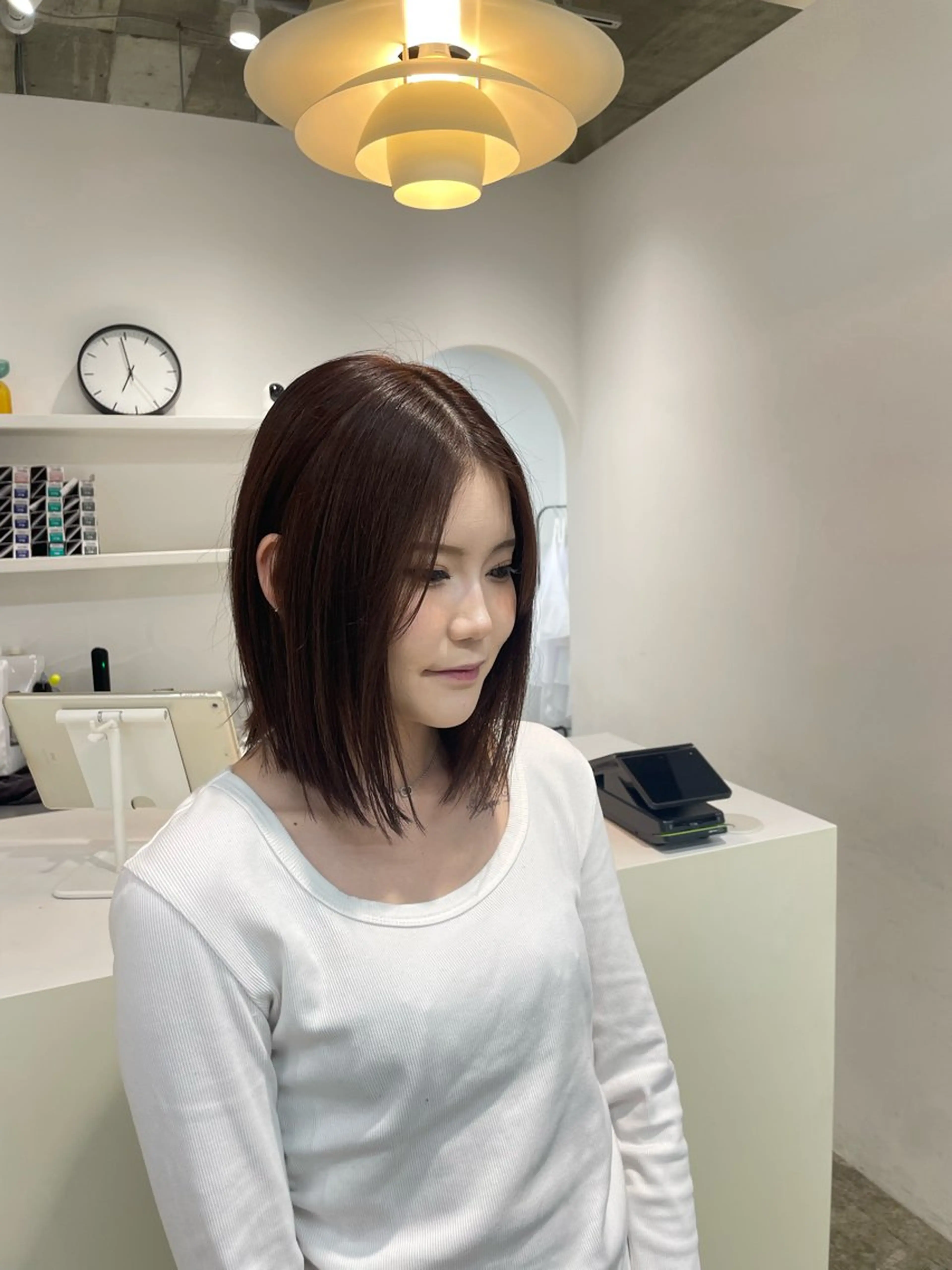 ショート カラー カット ヘアカラー H I ＮＡのヘアスタイル