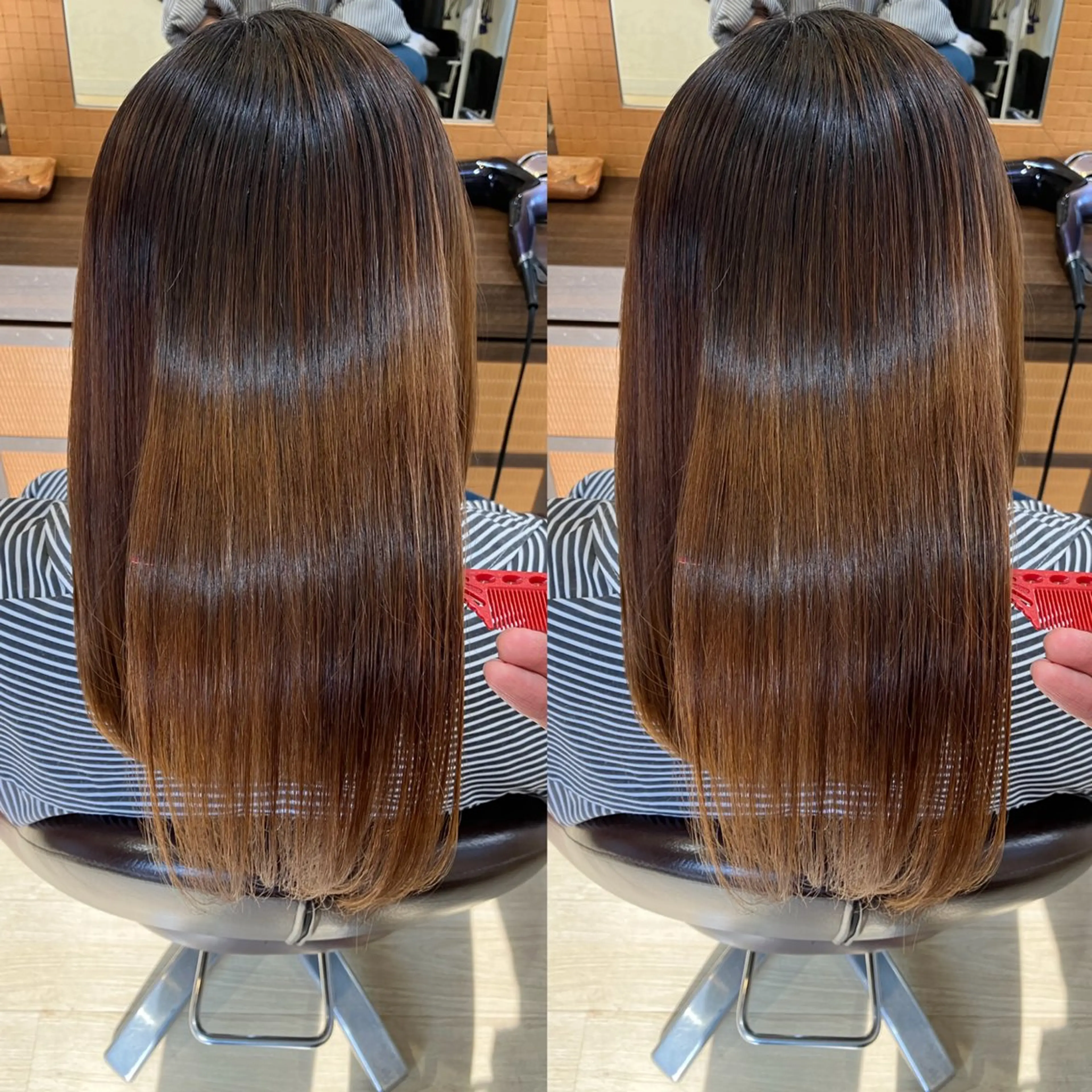 ミディアム 髪質改善 縮毛矯正 カット 縮毛矯正 トリートメント 🍀髪質改善、カラー TAICHI🍀のヘアスタイル