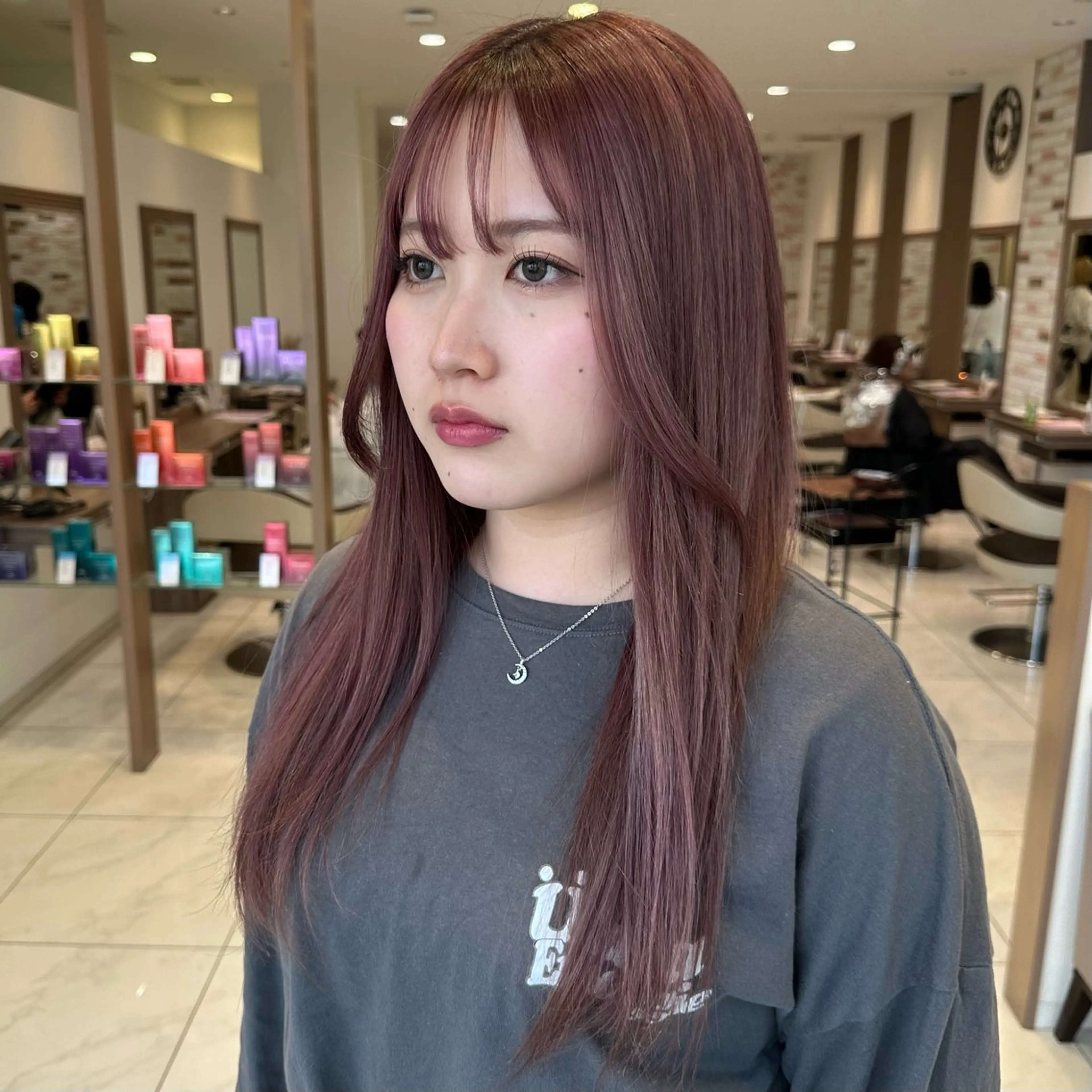 ロング カラー ブリーチ ブリーチなしカラー 𓍯暖色/韓国風 田中沙羅‎𓍯のヘアスタイル