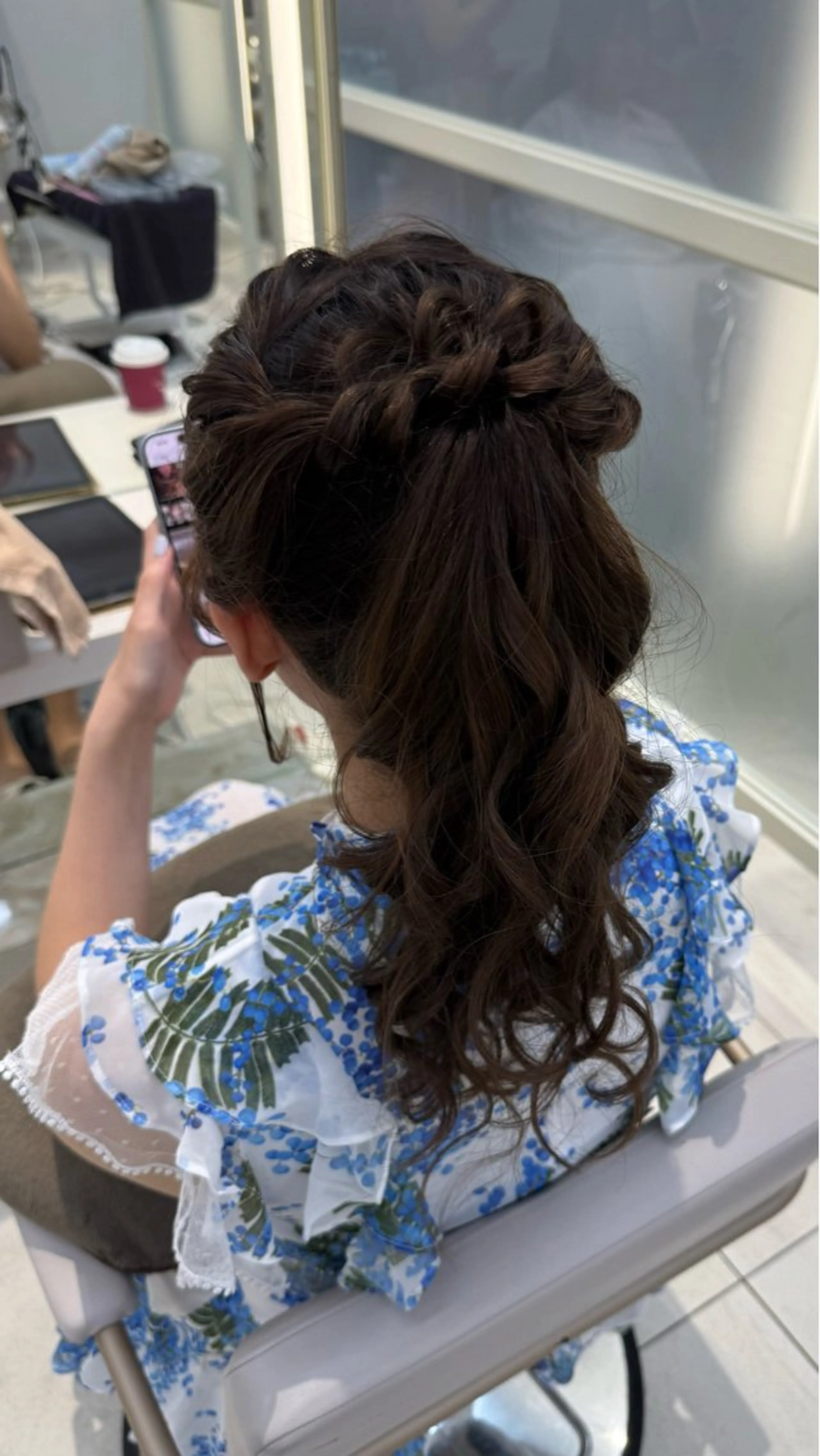 ロング ヘアアレンジ カラー/ヘアセット Nanami💗のヘアスタイル