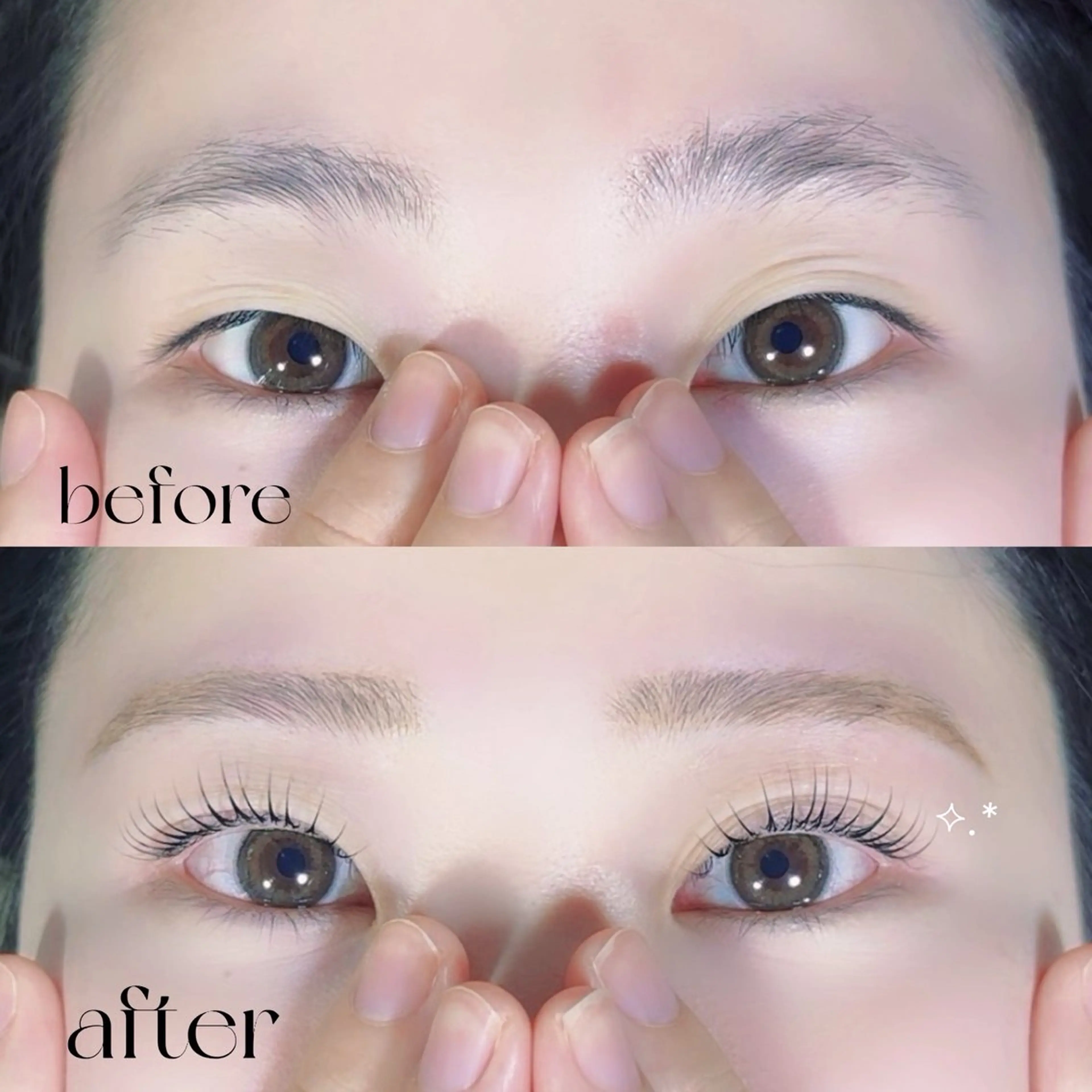 垢抜けセット🤍アイブロウワックス&(上)似合わせまつ毛パーマ🍒¥11000の写真