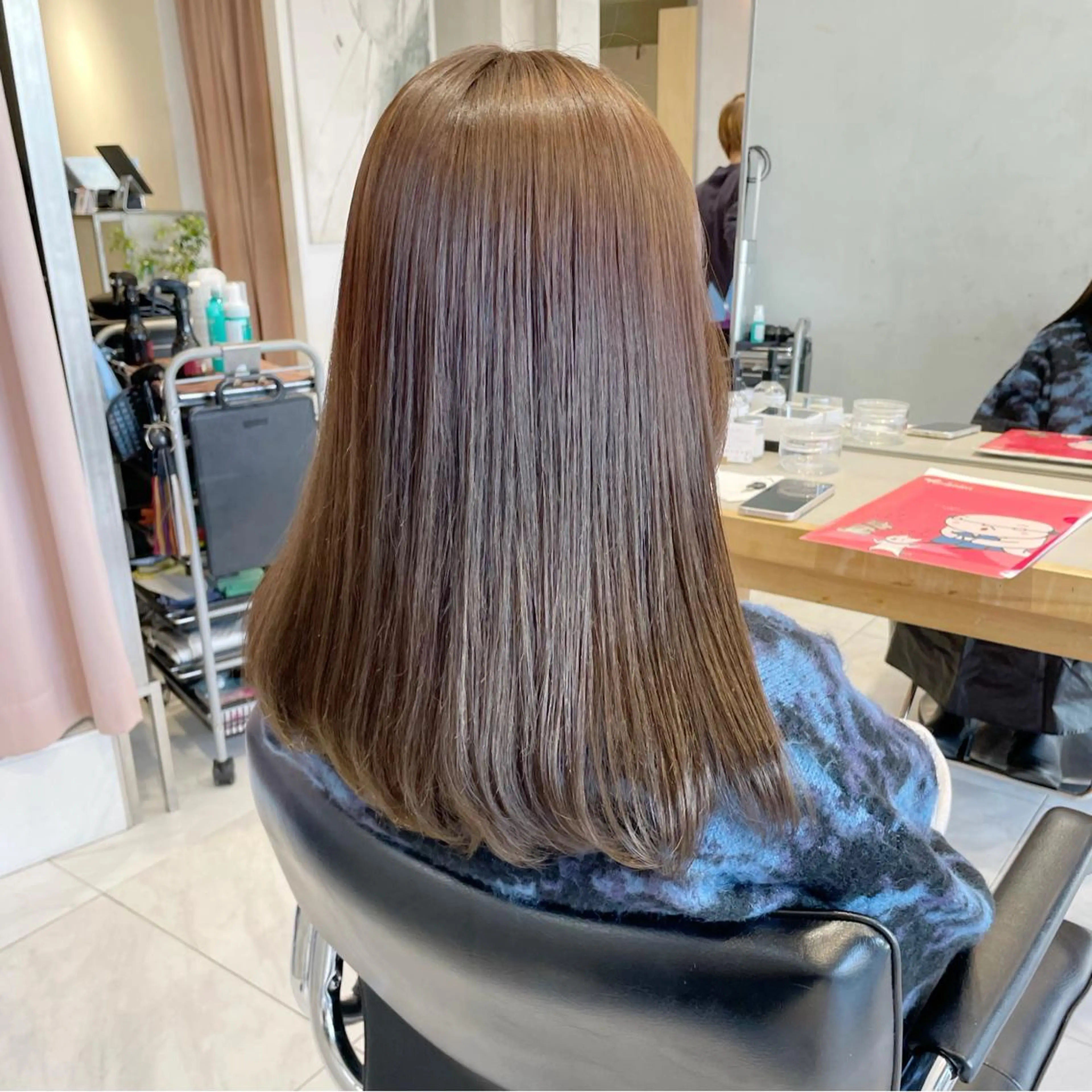 セミロング カラー ヘアアレンジ 艶髪/レイヤーカット 🐣misakiのヘアスタイル