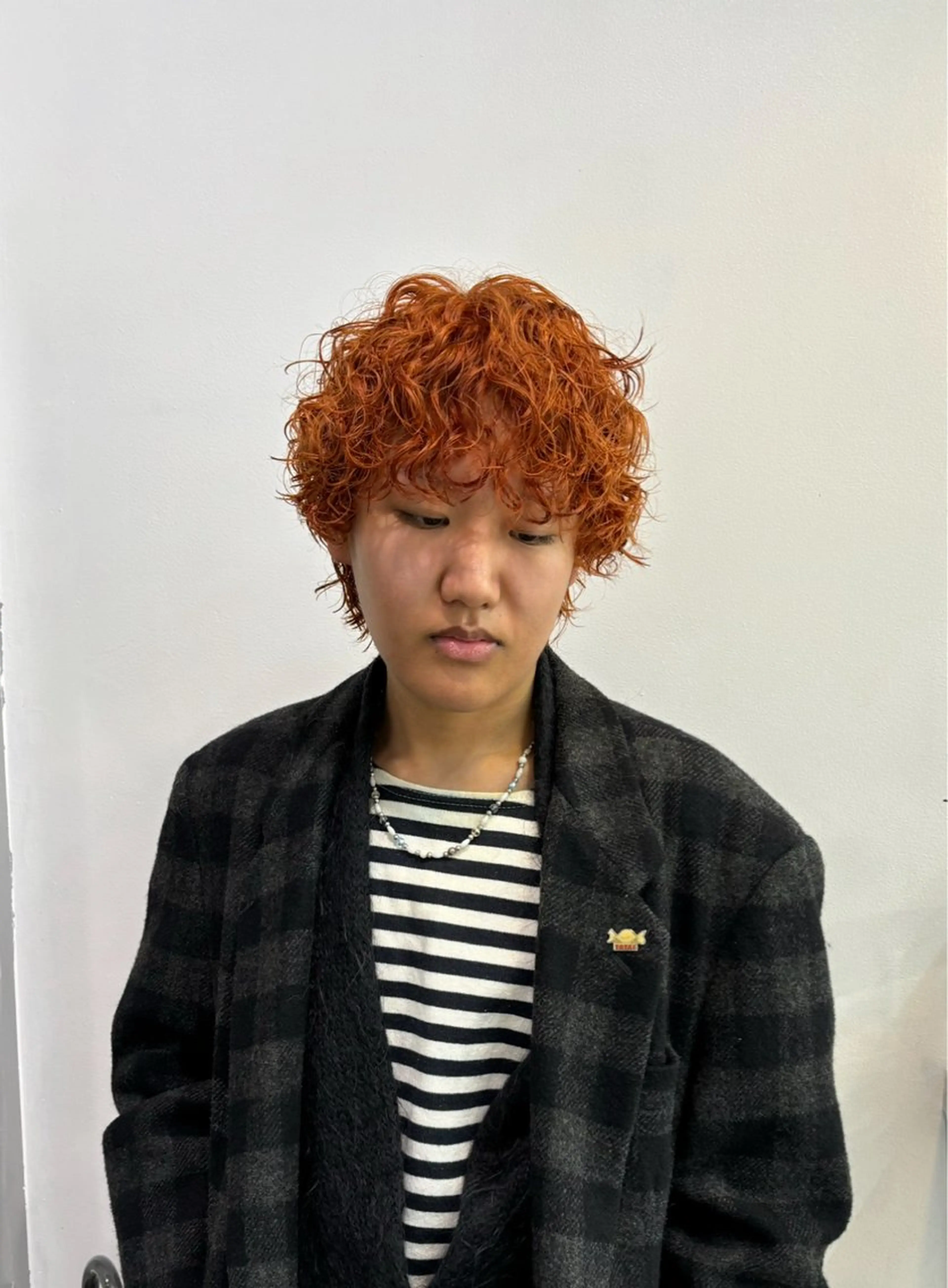 カラー パーマ メンズ メンズブリーチ メンズパーマ ブリーチ ダブルカラー ブリーチなしカラー ZOEY boyz所属・【zoey】 yuujii　パーマのヘアスタイル