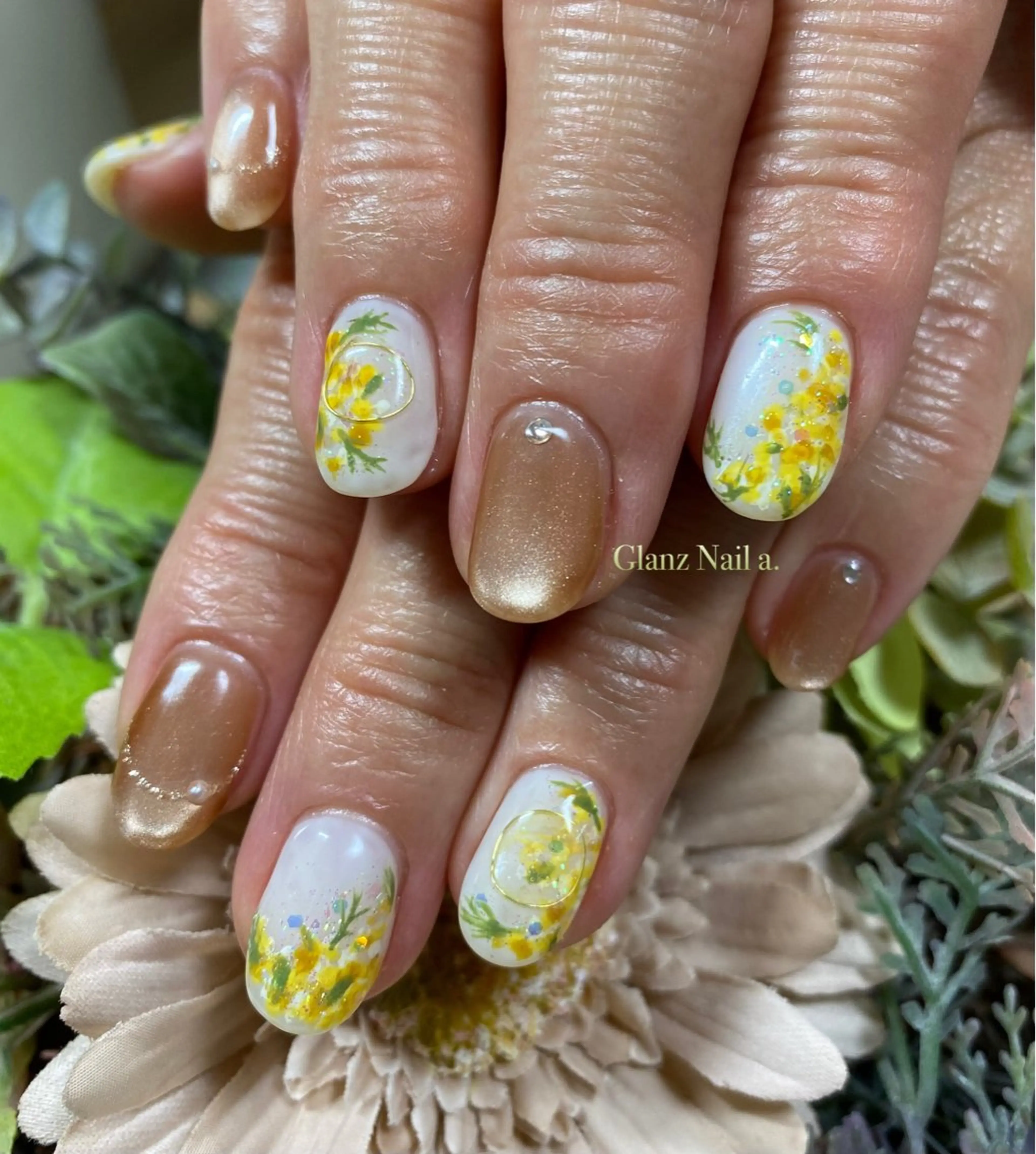 ネイル 桜ネイル Glanz  Nail aのネイルデザイン
