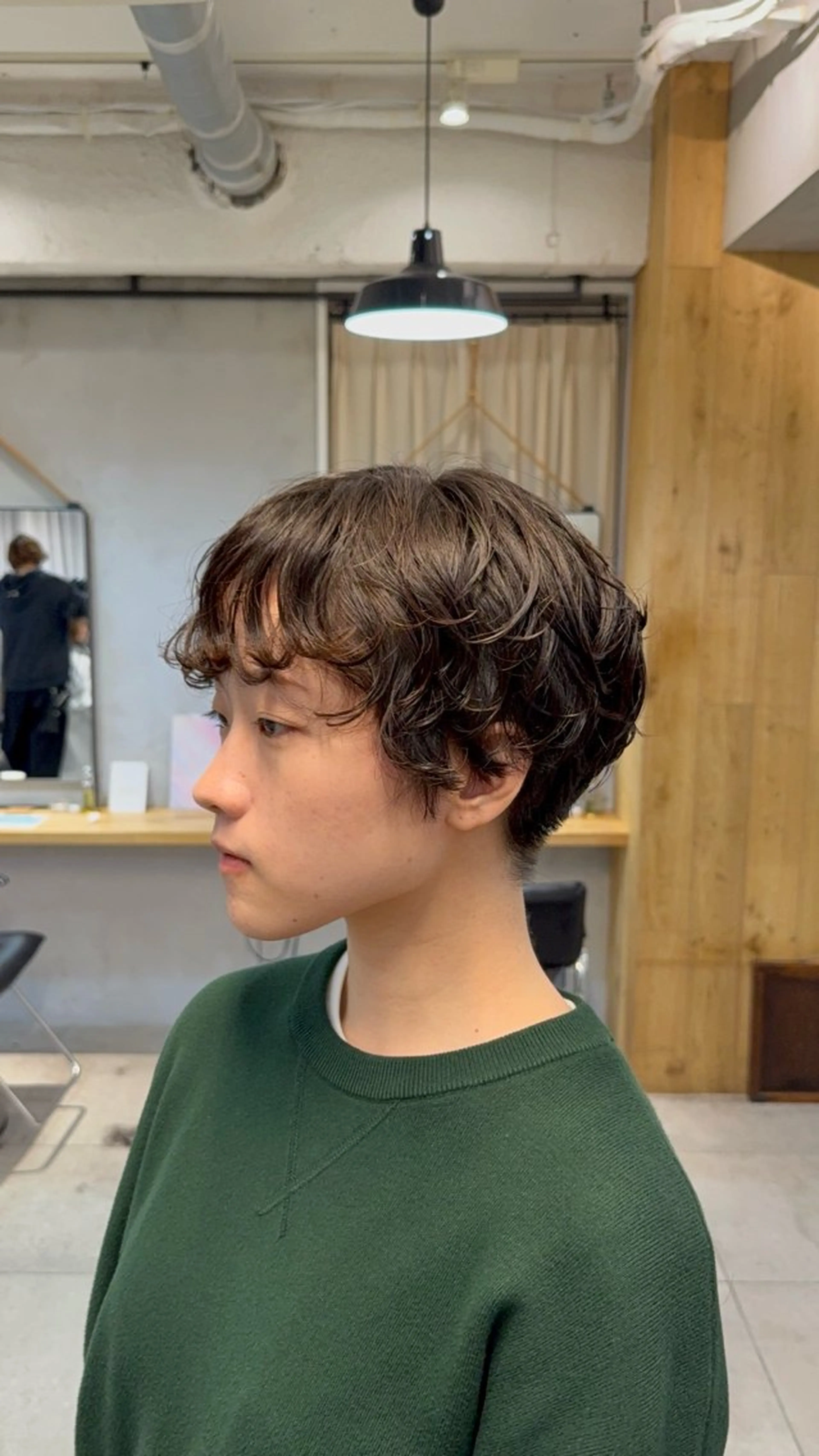 ショート パーマ カット パーマ トリートメント Lomalia もえかのヘアスタイル