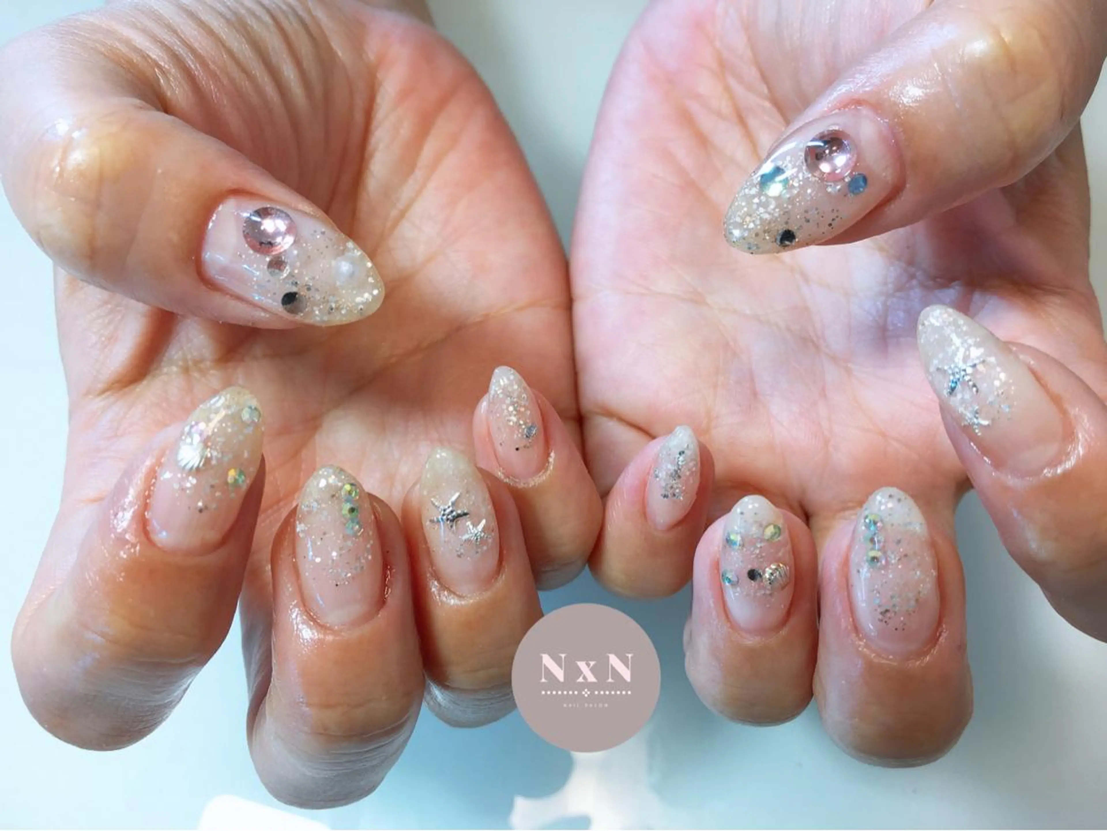 ネイル ジェルネイル ぷっくりネイル nail salon N×Nのネイルデザイン