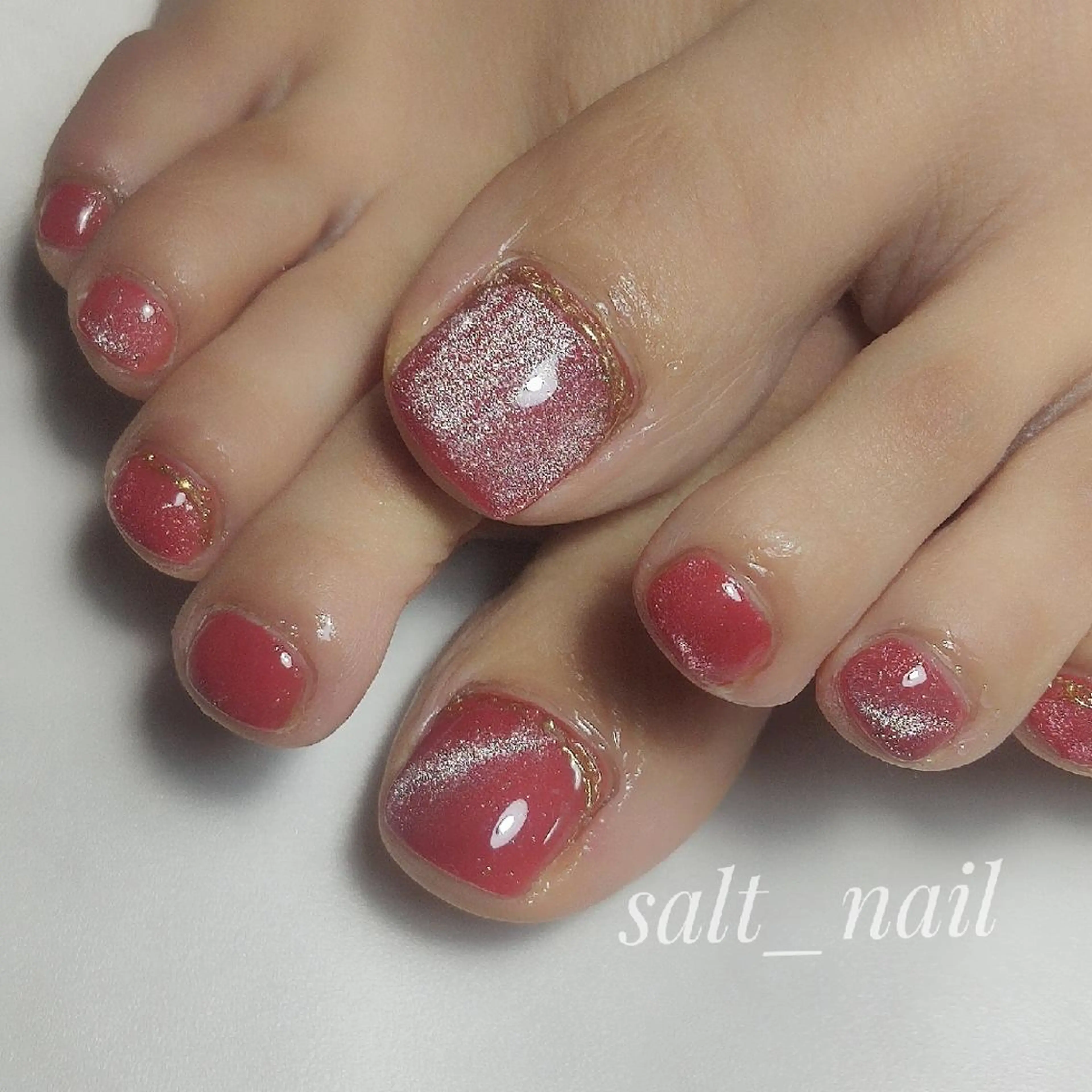 ネイル マグネットネイル ミラーネイル 個人サロン saltnailのネイルデザイン