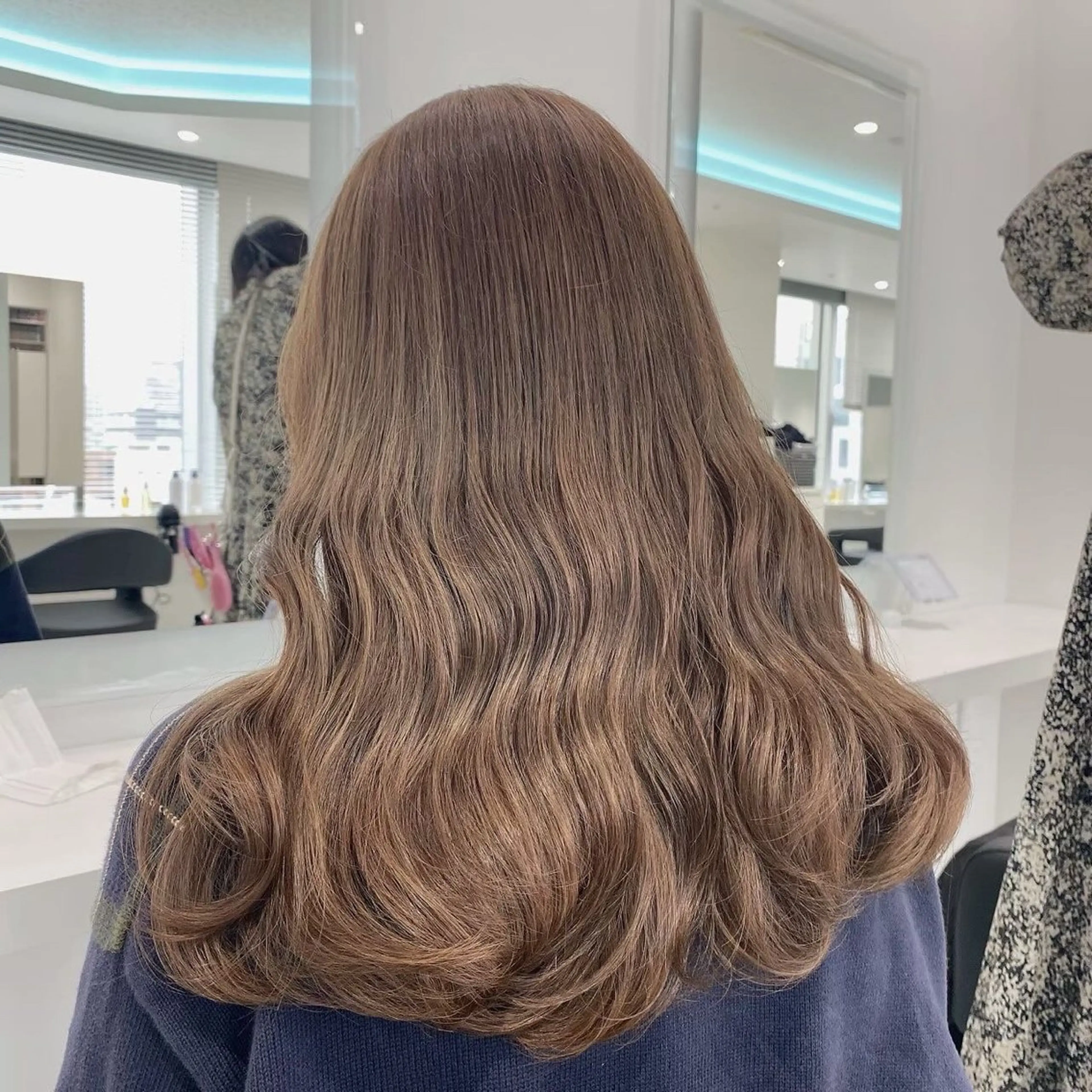 ロング カラー ヘアアレンジ ブリーチ ブリーチなしカラー 髪質改善 🫧原宿艶ワンカラー /ダブルカラー🫧のヘアスタイル
