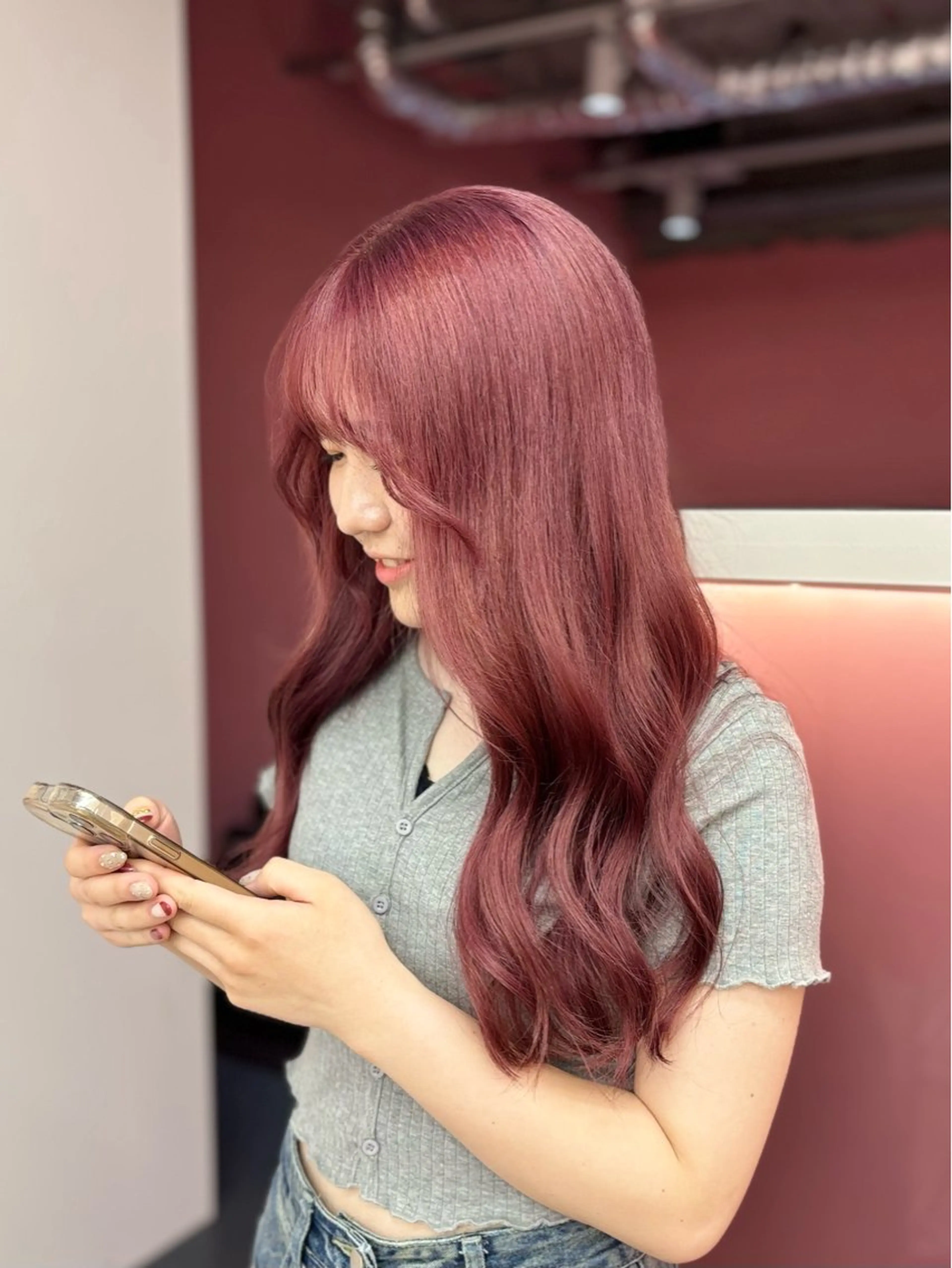 ロング 田中麻鈴/ハイトーン /ミルクティーのヘアスタイル