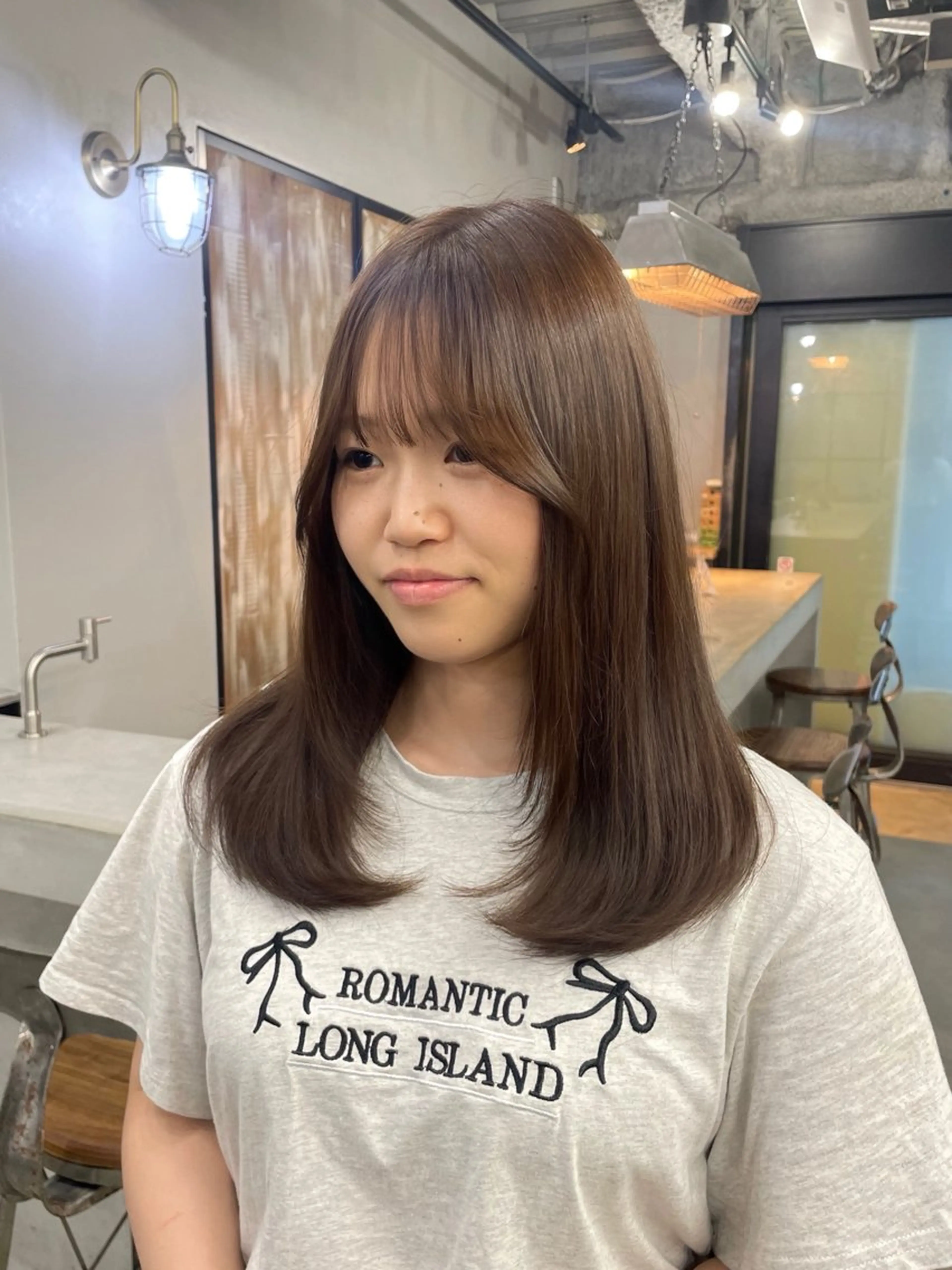 ロング カラー 新宿/韓国ヘア/ 髪質改善ストレートのヘアスタイル