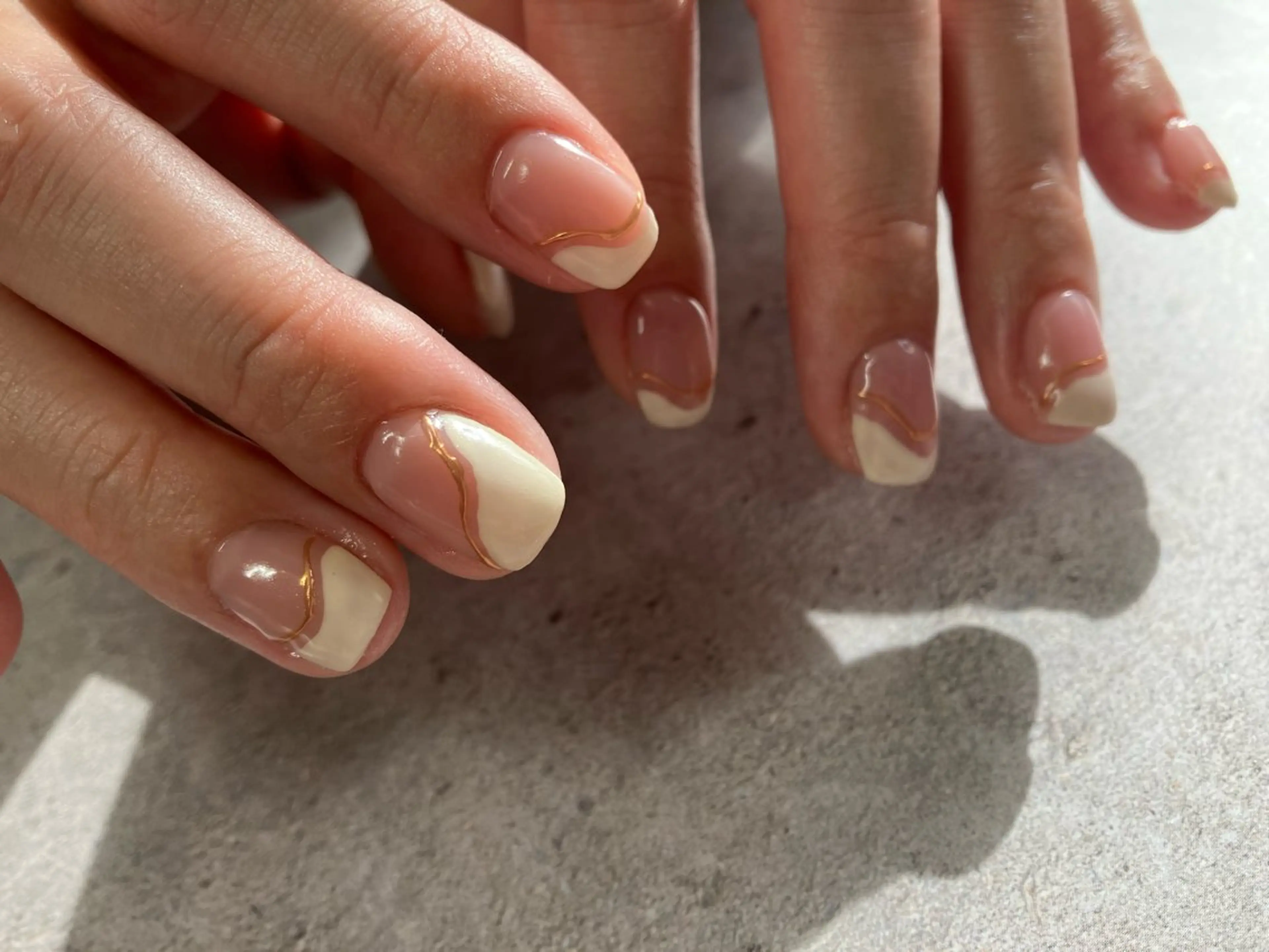 ネイル フレンチネイル ニュアンスネイル ピンク ホワイト COCO Nail　光が丘駅近のネイルデザイン