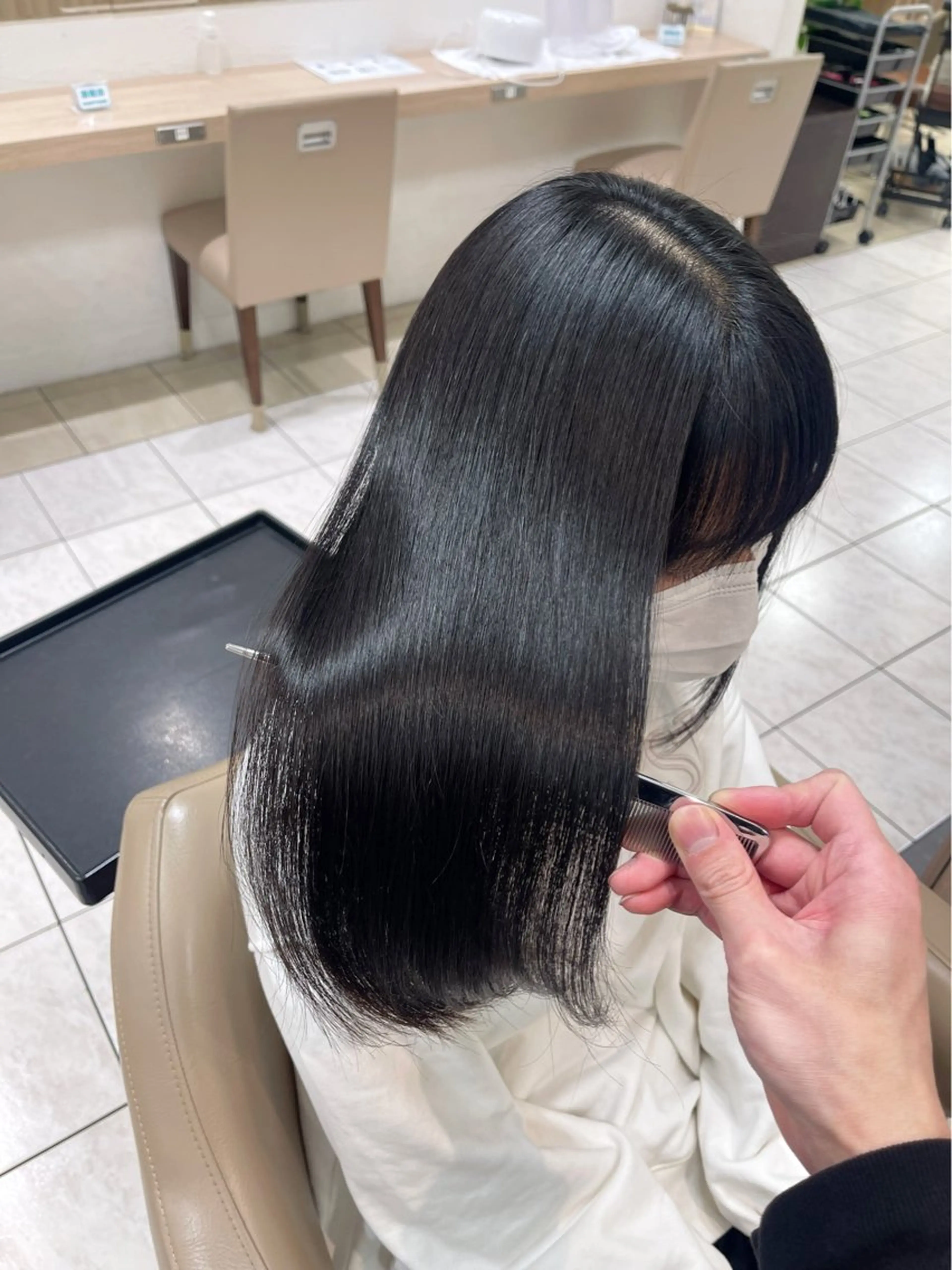 セミロング Ash国立店 池田勇一”のヘアスタイル