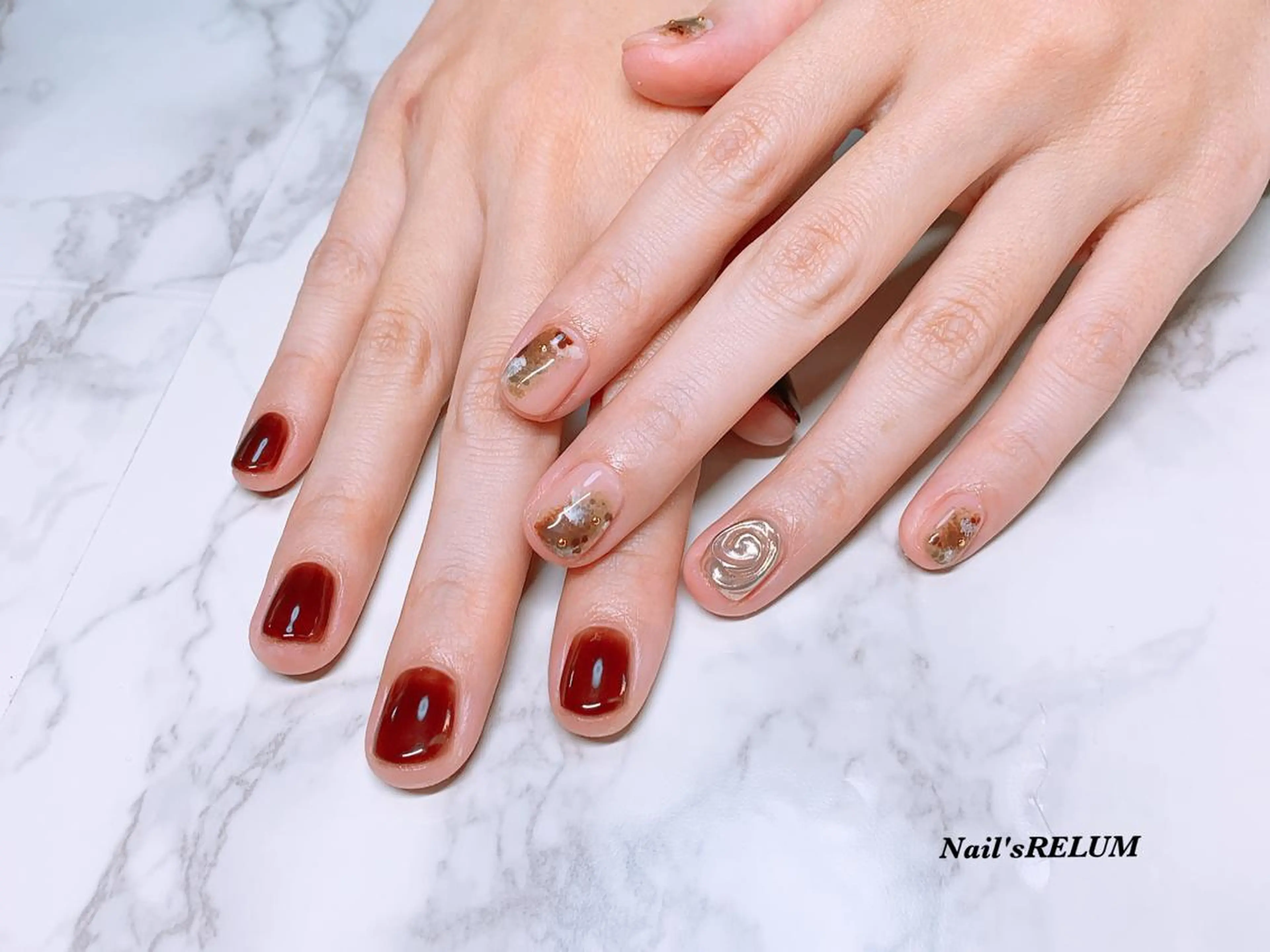 ネイル アートネイル ハンドネイル THECOLORS所属・近貞 莉奈のネイルデザイン