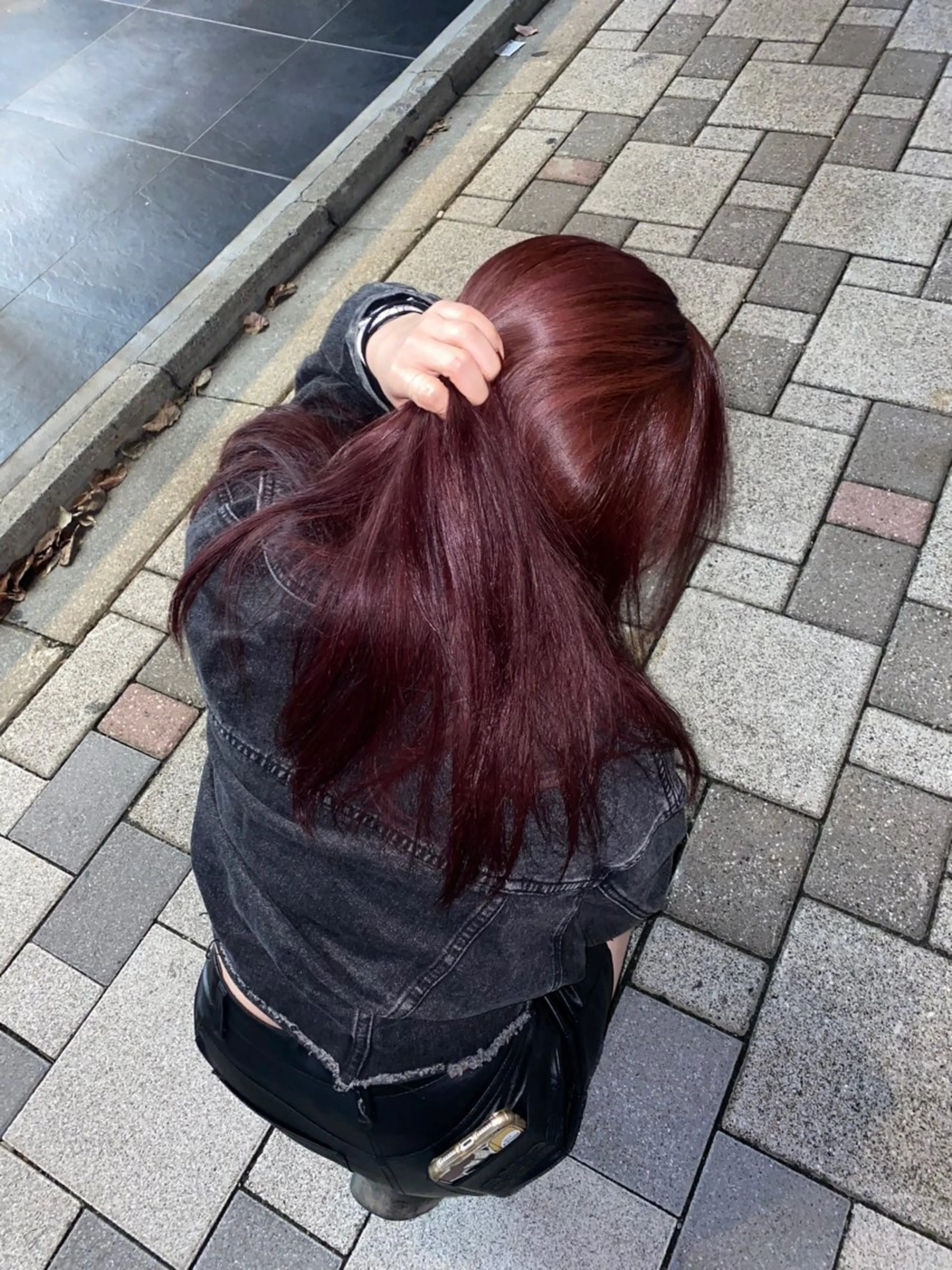 ロング カラー 京都レイヤーカット うえひのヘアスタイル