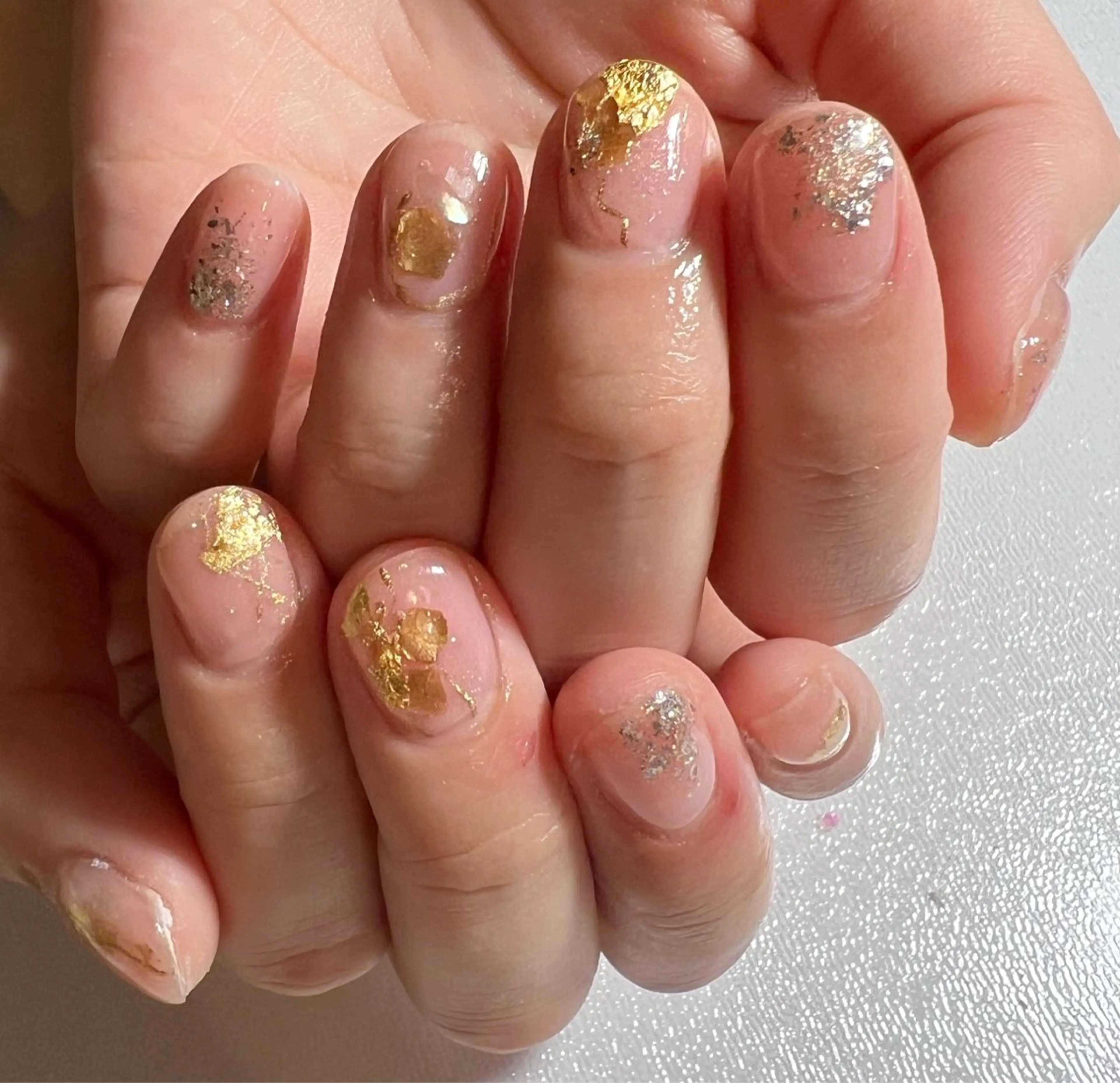 ネイル ニュアンスネイル ショートネイル ハンドネイル private salon mieのネイルデザイン