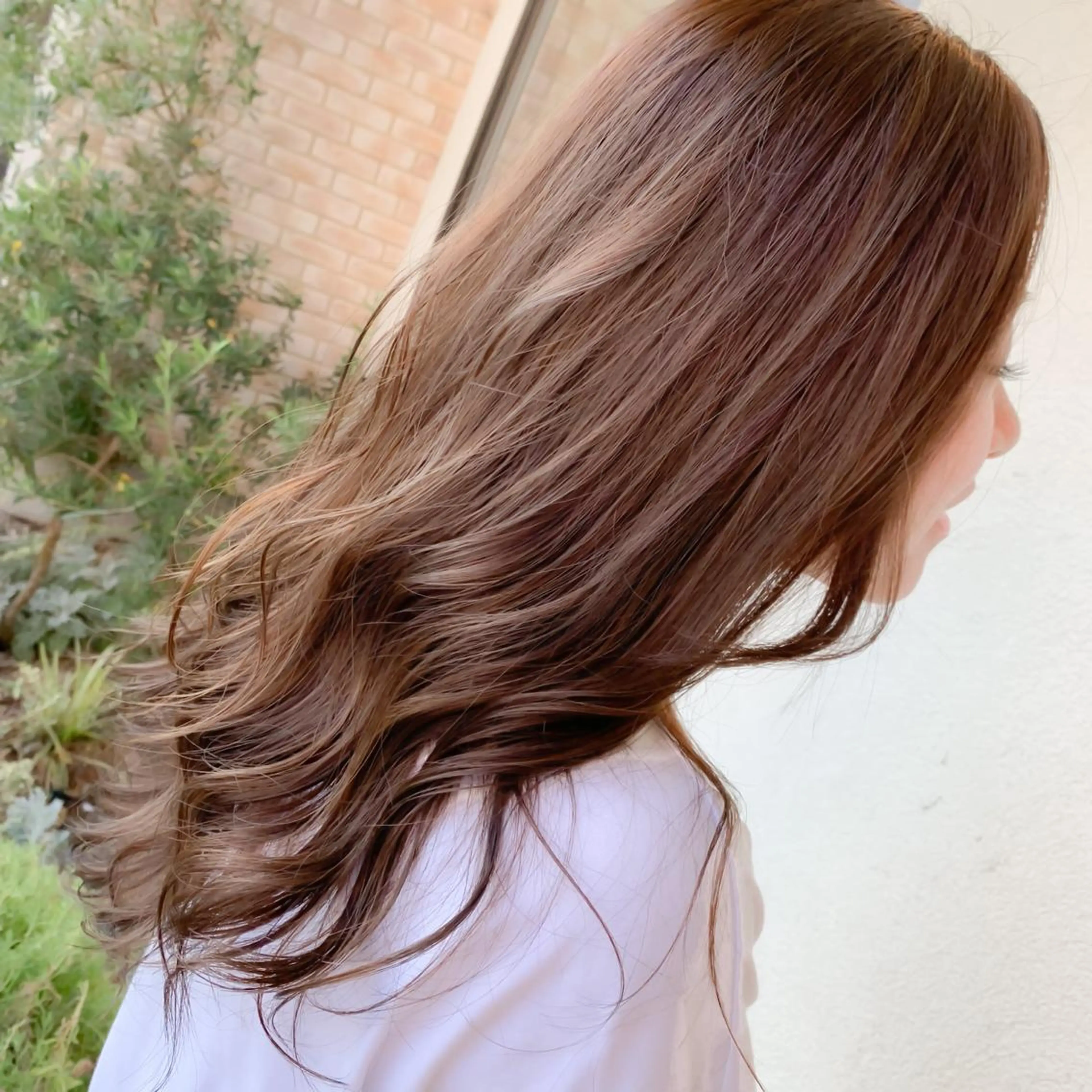 ロング カラー パーマ ヘアアレンジ メンズ キッズ ベージュカラー Luela堅田所属・田中 裕士のヘアスタイル