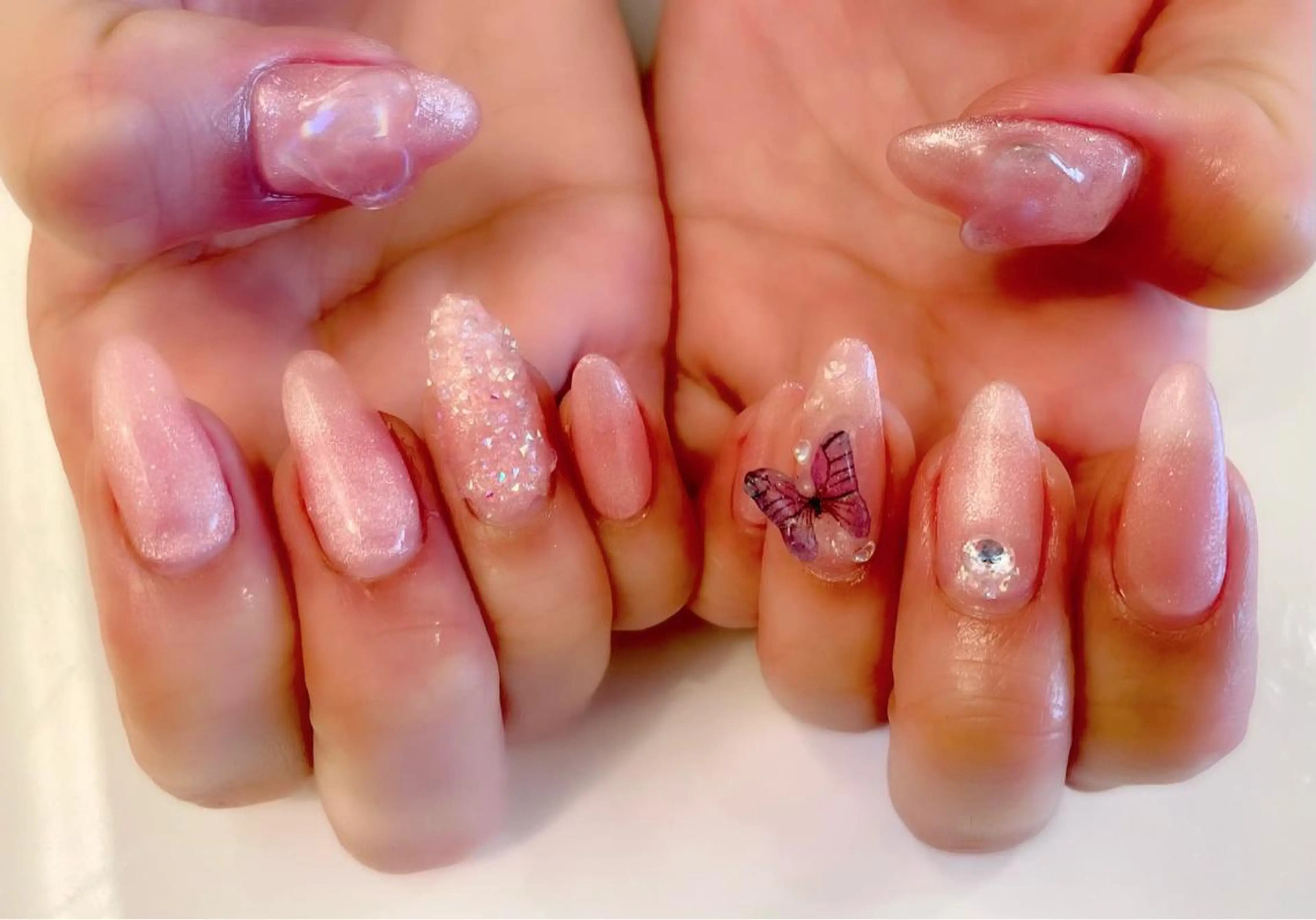 ネイル ハート ハンドネイル GO TODAY SHAiRE SALON所属・✨kitamura rie✨のネイルデザイン