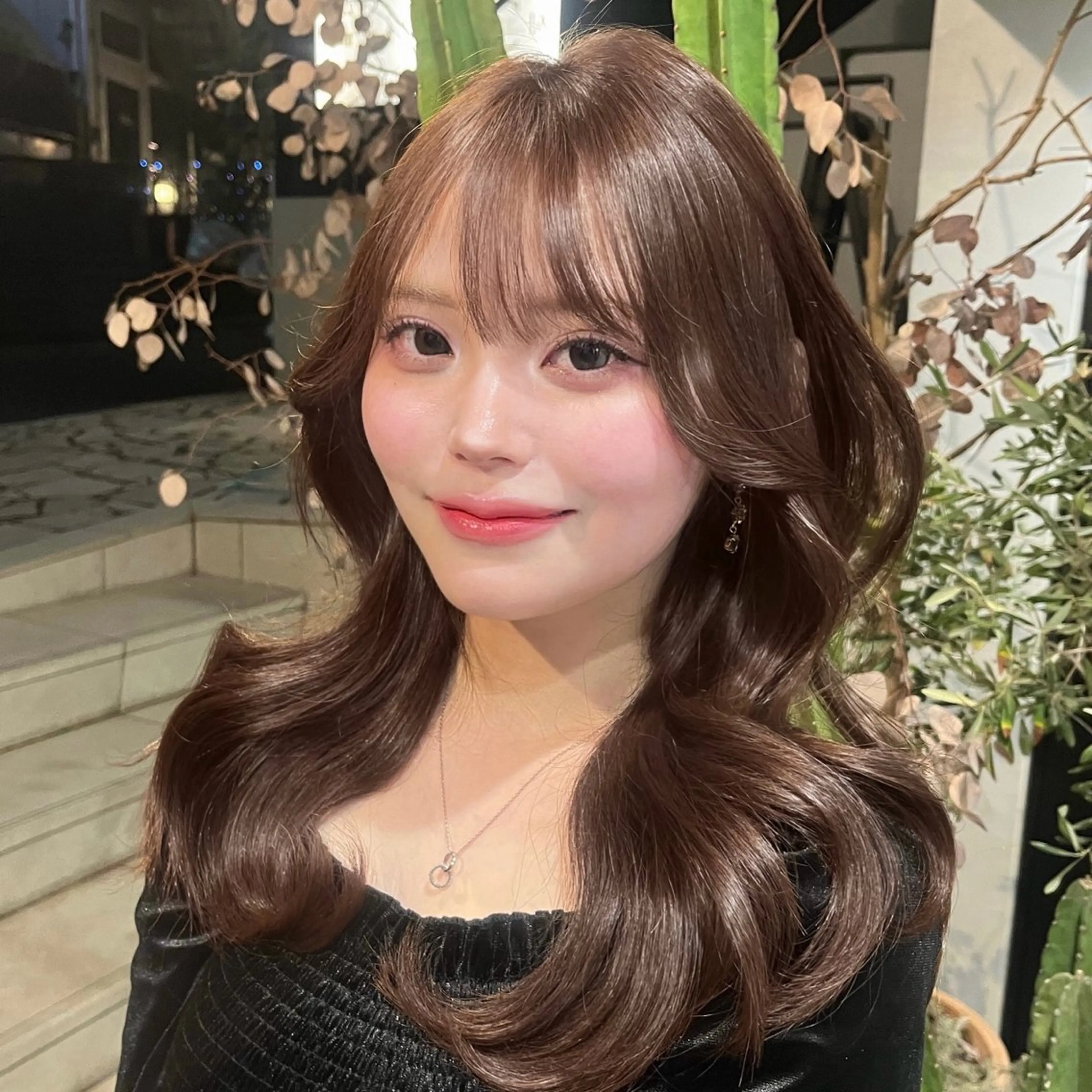 ロング カラー ブラウンカラー 透明感カラー uni表参道所属・久保田 春香のヘアスタイル