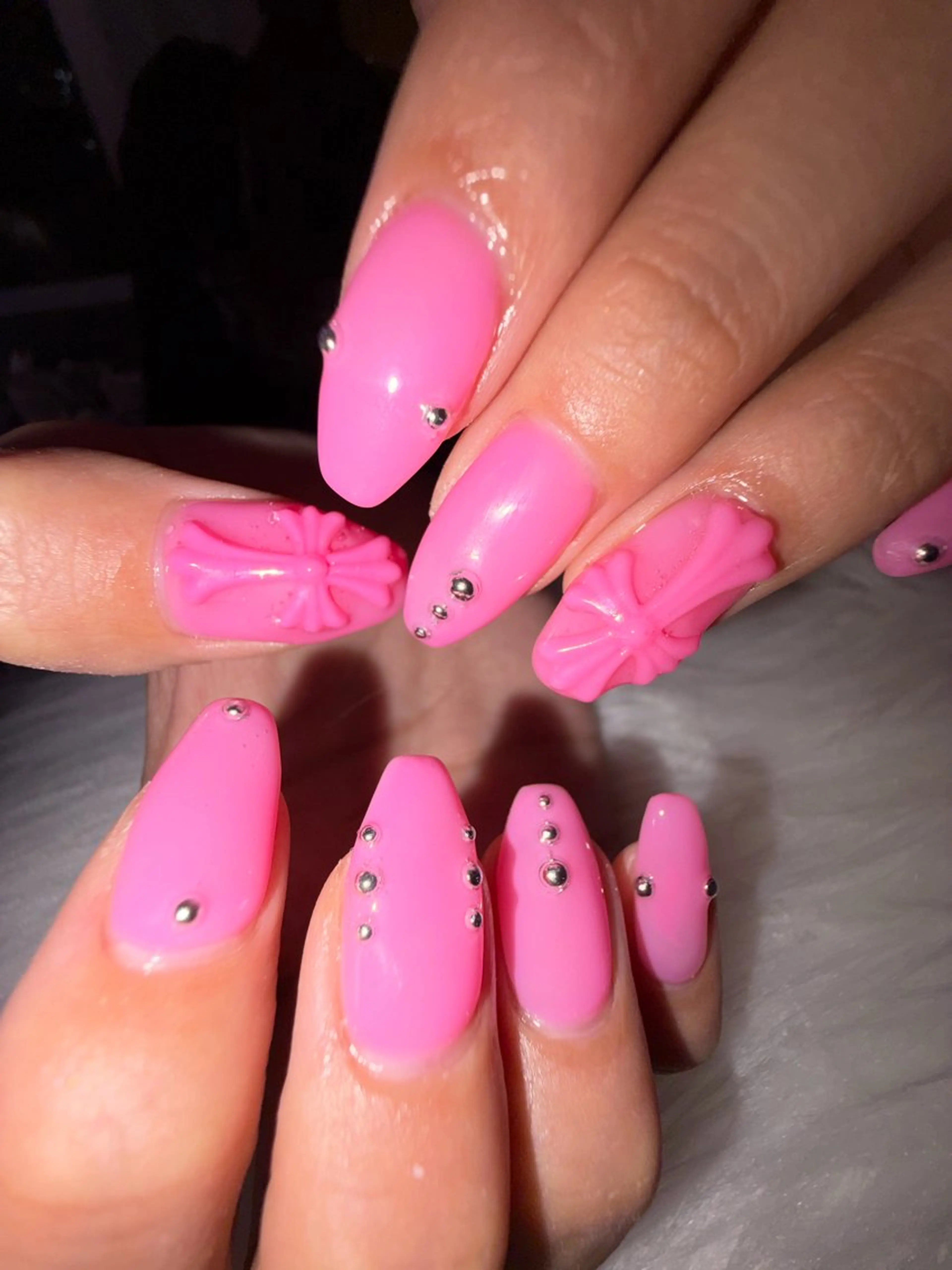 【オフなし】✝️チップ長さだし10本+クロムパーツ2個+時間内やり放題✝️の写真