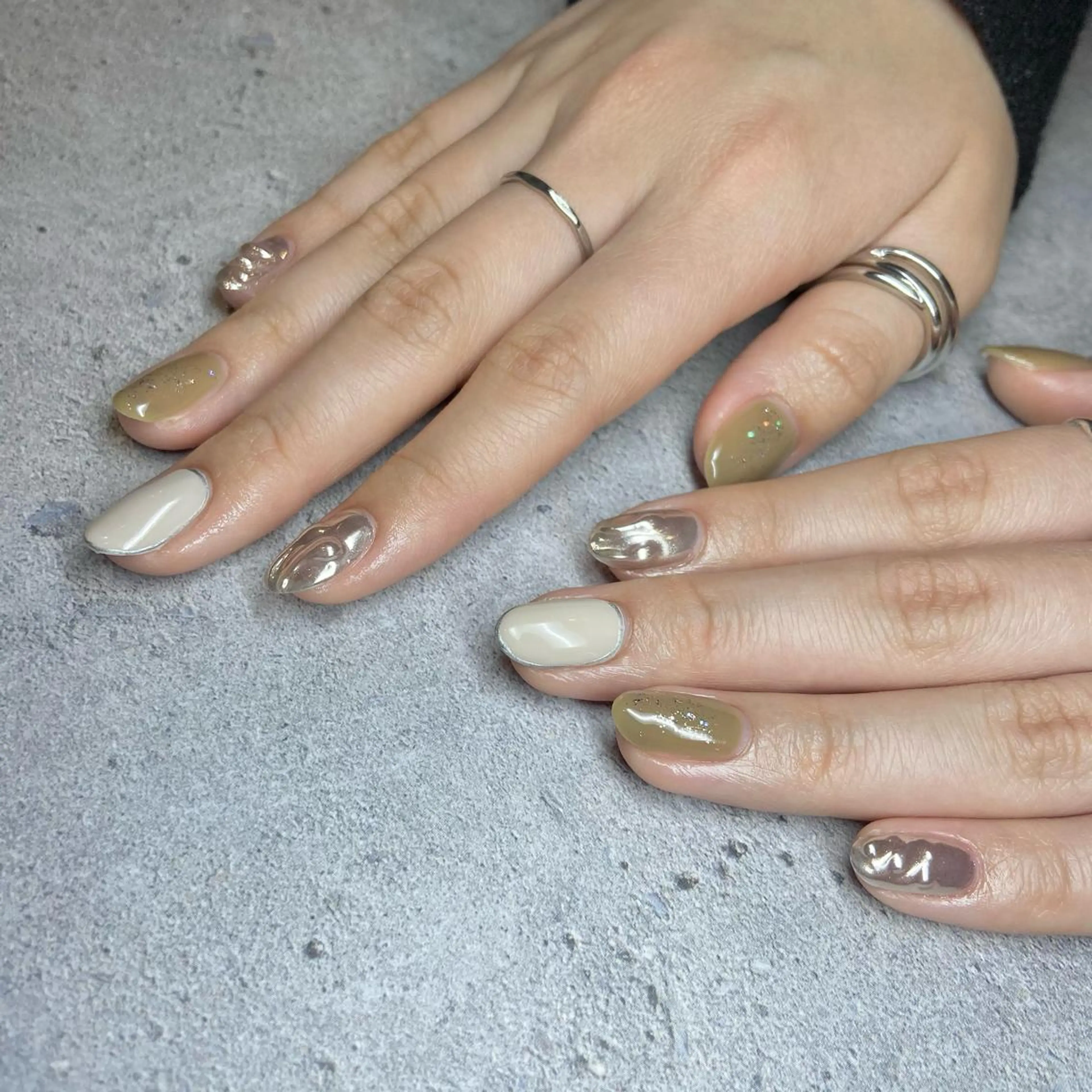 ネイル ハンドネイル happiness プライベートサロンのネイルデザイン