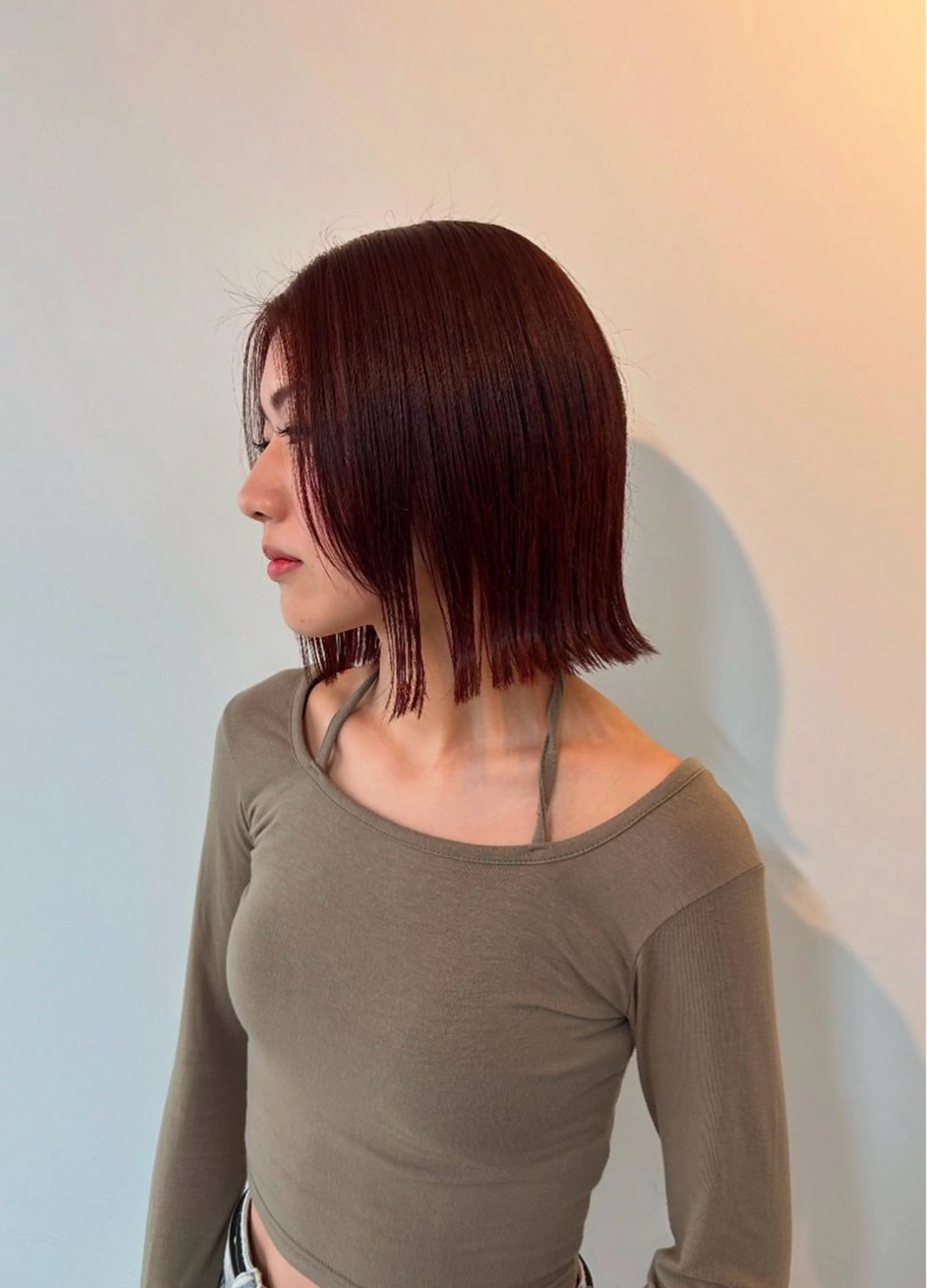 ミディアム ヘアカラー FavyS所属・心斎橋/ボブカット /りくのヘアスタイル