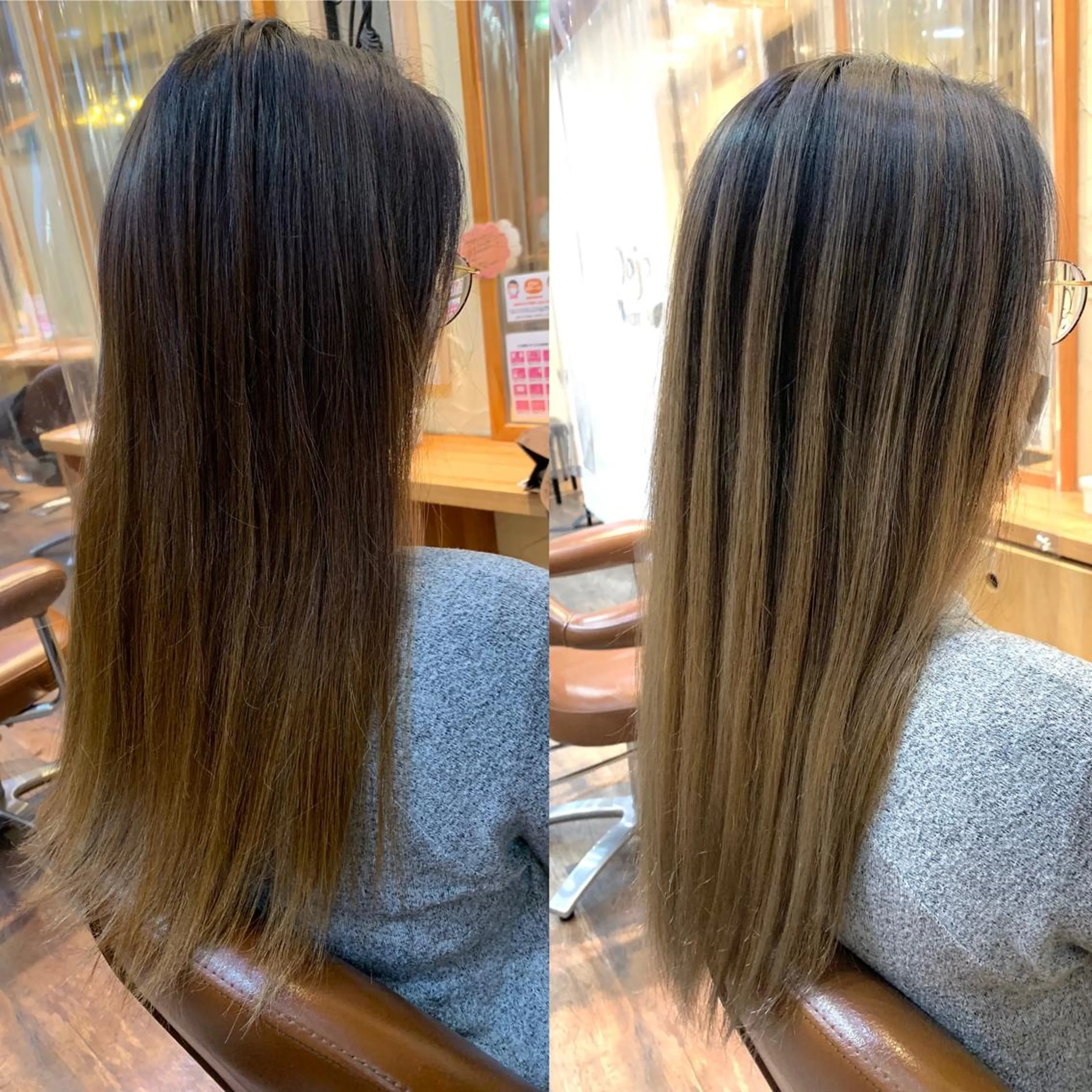 ロング カラー パーマ ヘアアレンジ メンズ キッズ ネイル マツエク・マツパ 髪質改善 艶髪🔵ﾌｾﾅｵﾔのヘアスタイル