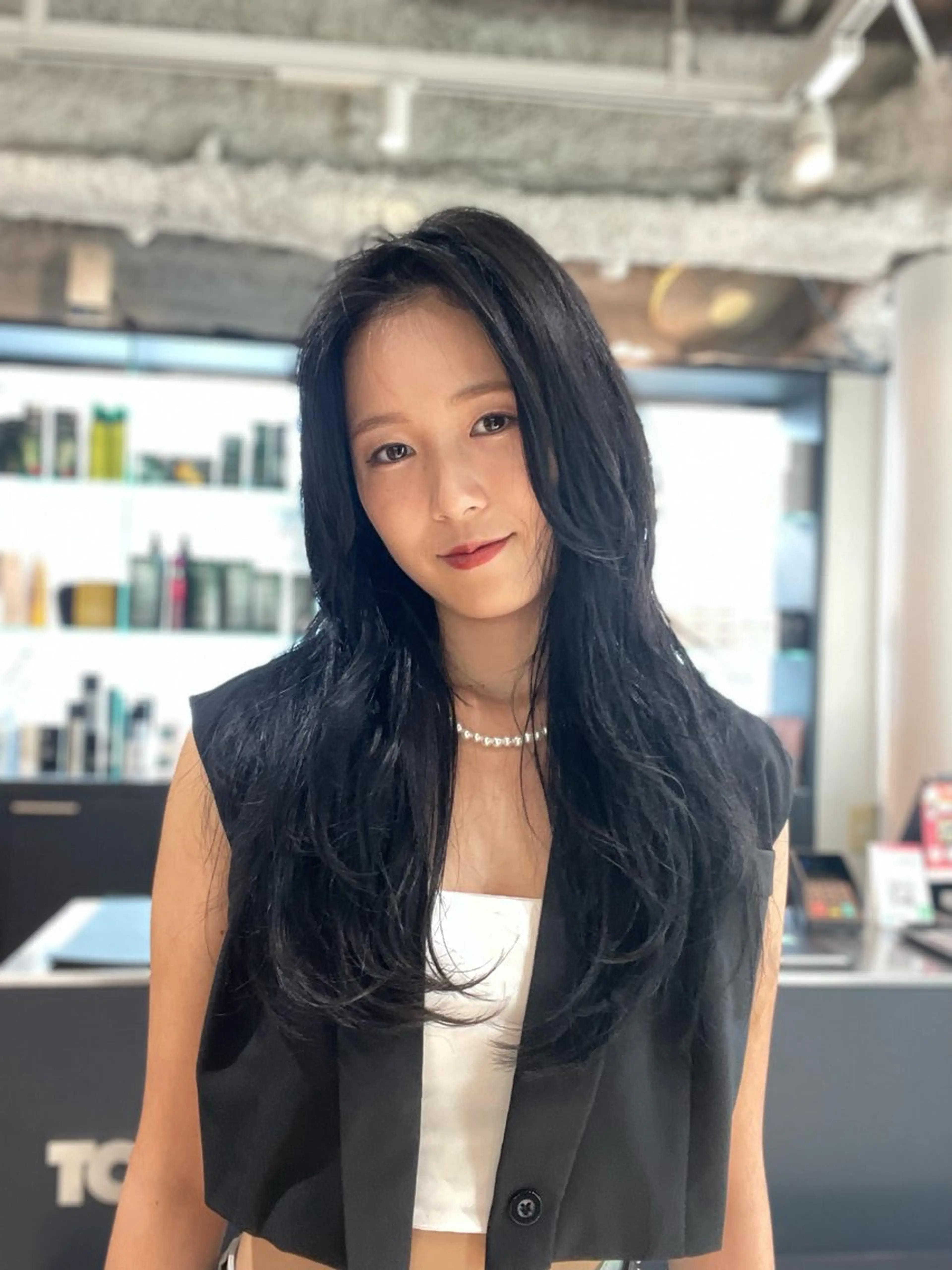 セミロング カット ヘアカラー トリートメント レイヤーカット/ 堀匠吾のヘアスタイル