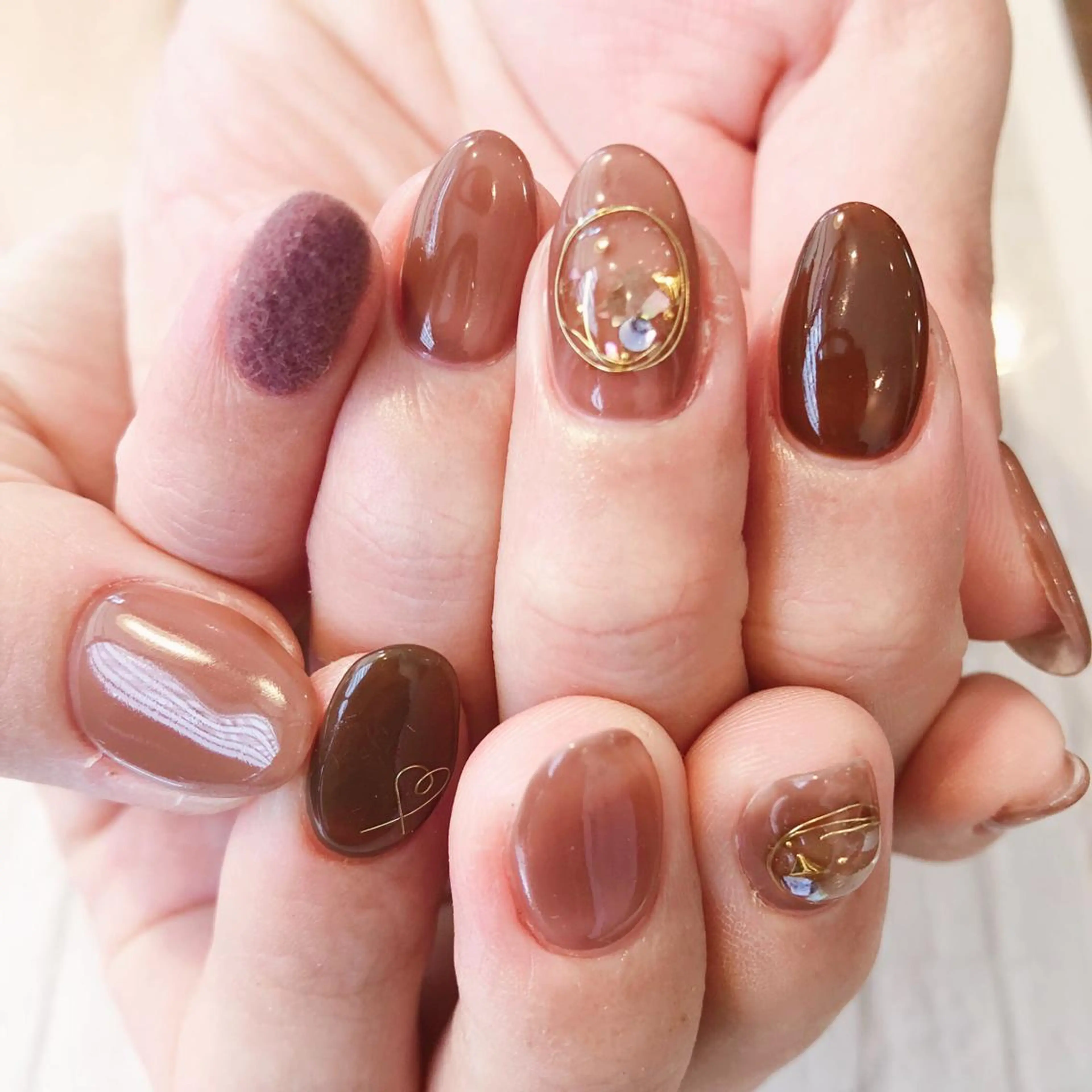 ネイル アートネイル シンプルネイル shelf所属・shelf ⭐︎のネイルデザイン